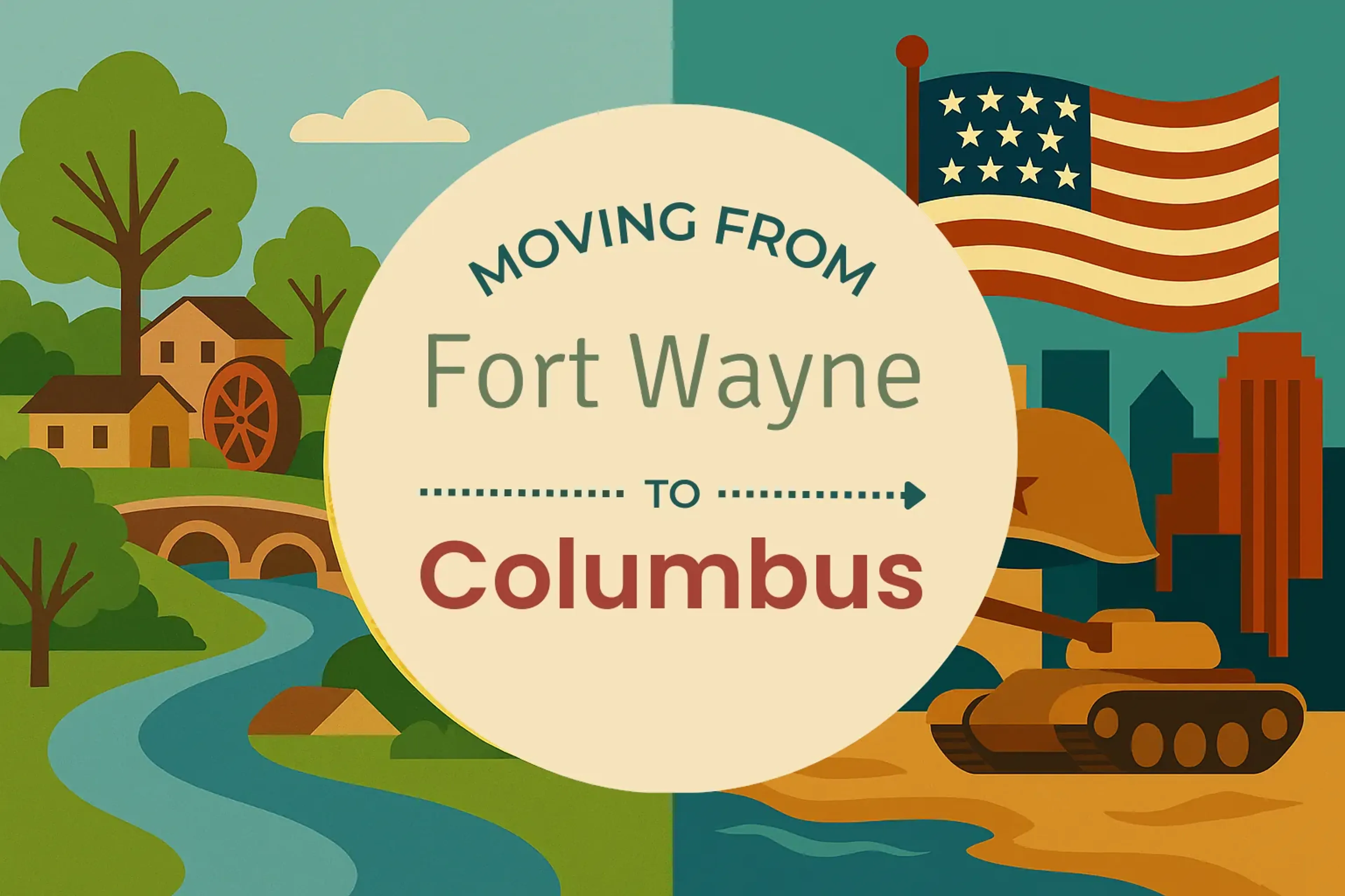 Side-by-side comparison of Fort Wayne to Columbus moving companies