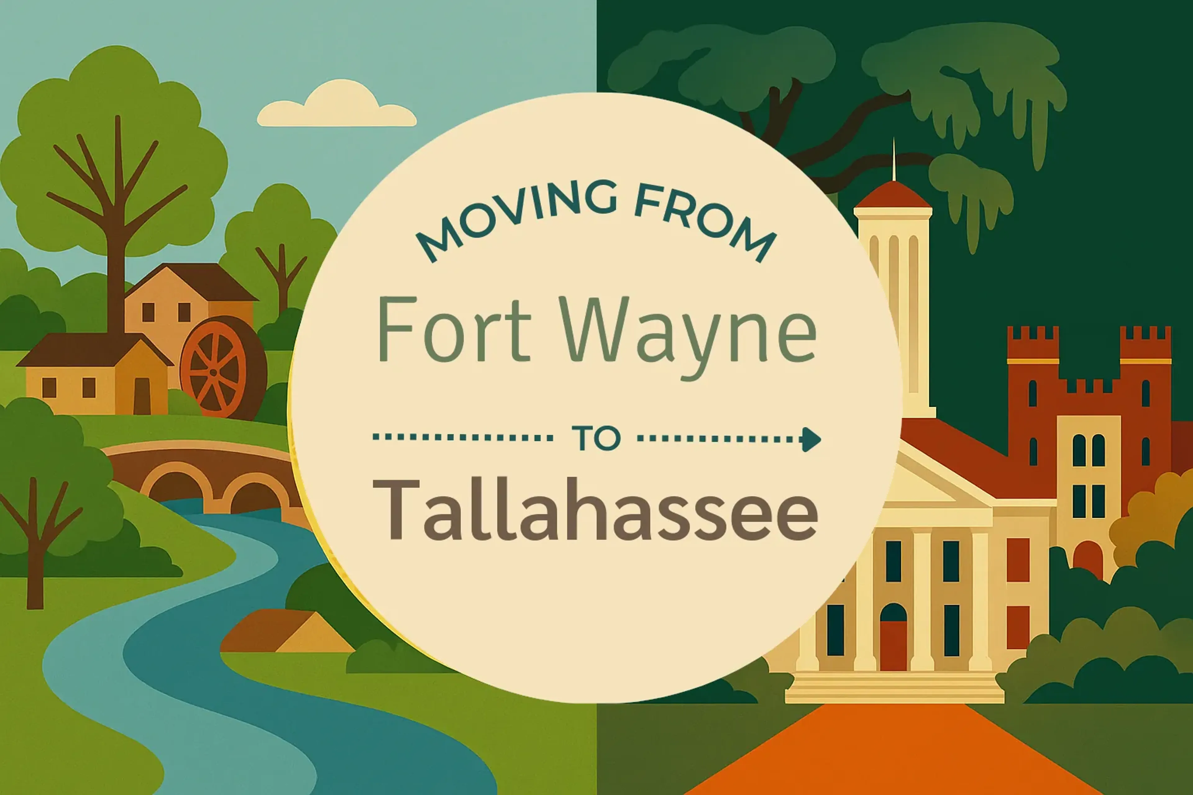 Side-by-side comparison of Fort Wayne to Tallahassee moving companies