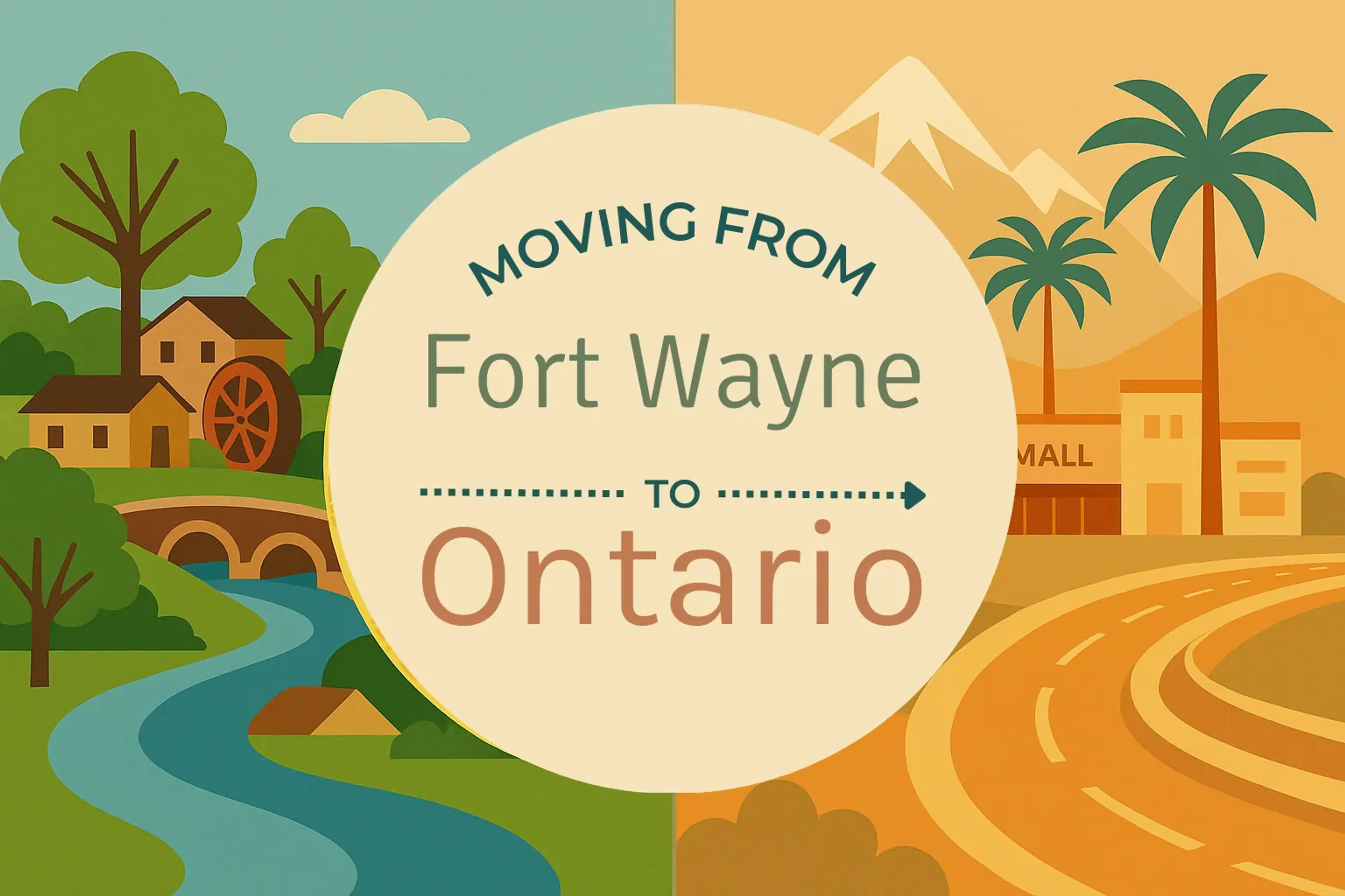Side-by-side comparison of Fort Wayne to Ontario moving companies