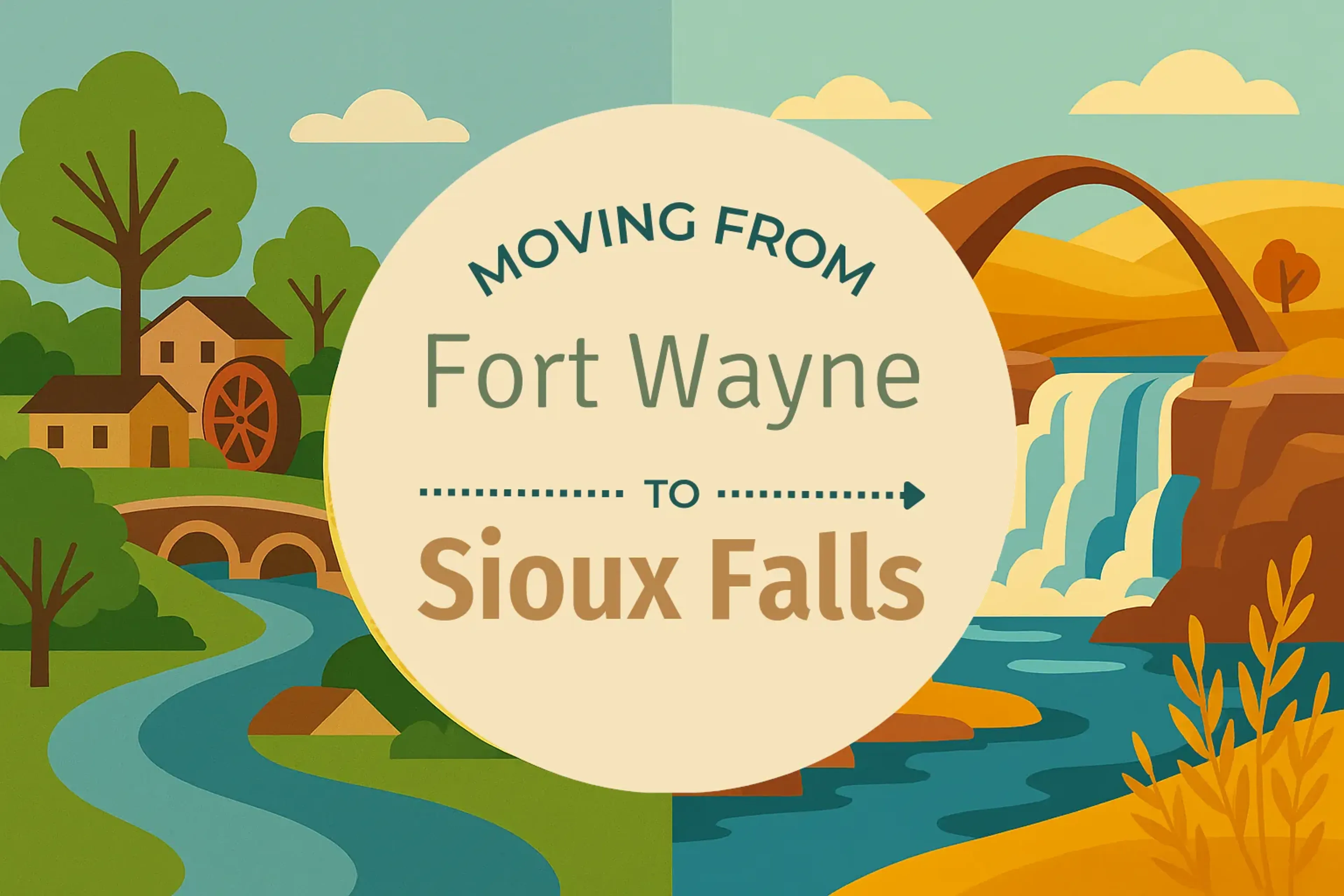 Side-by-side comparison of Fort Wayne to Sioux Falls moving companies