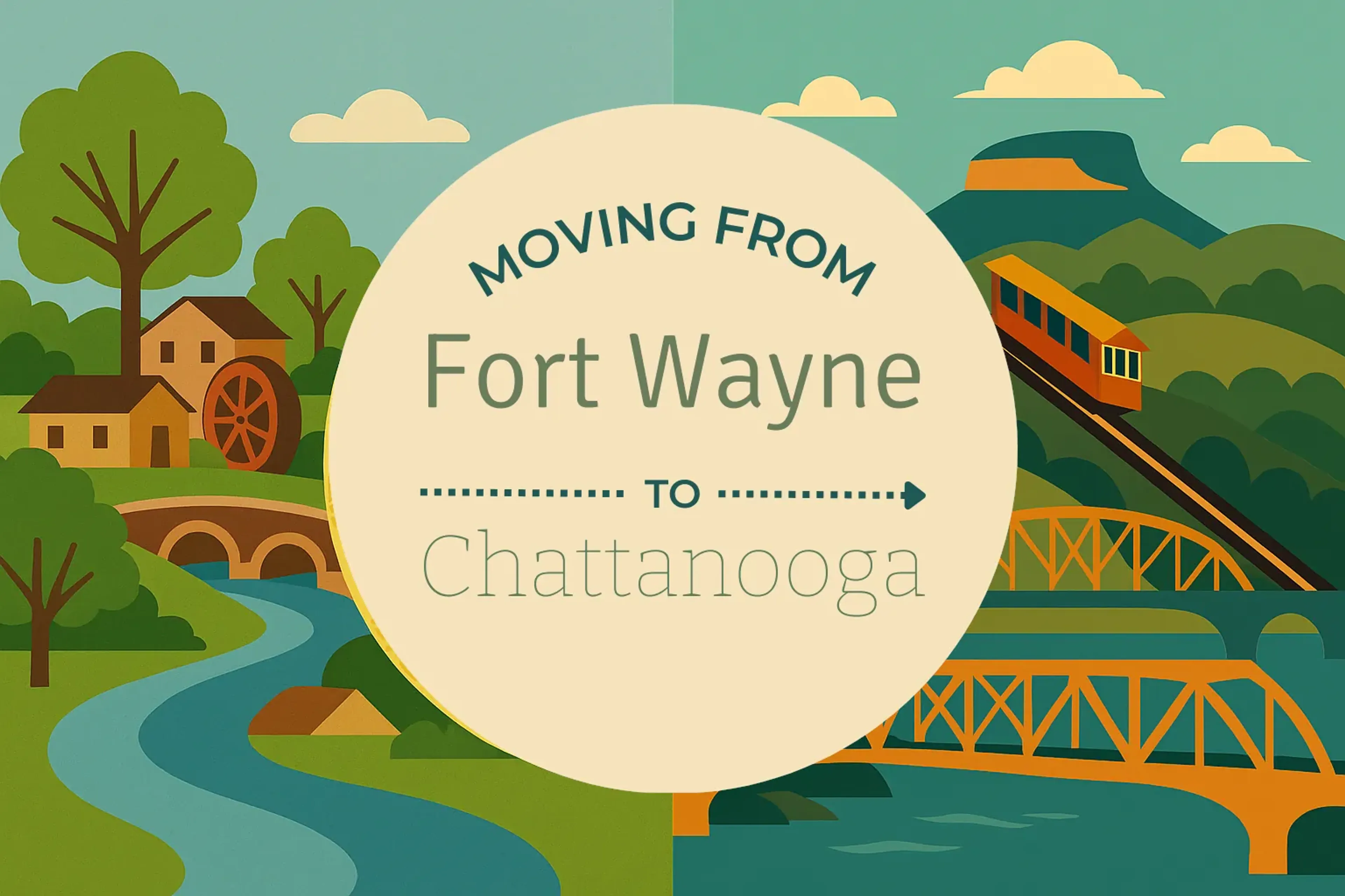 Side-by-side comparison of Fort Wayne to Chattanooga moving companies