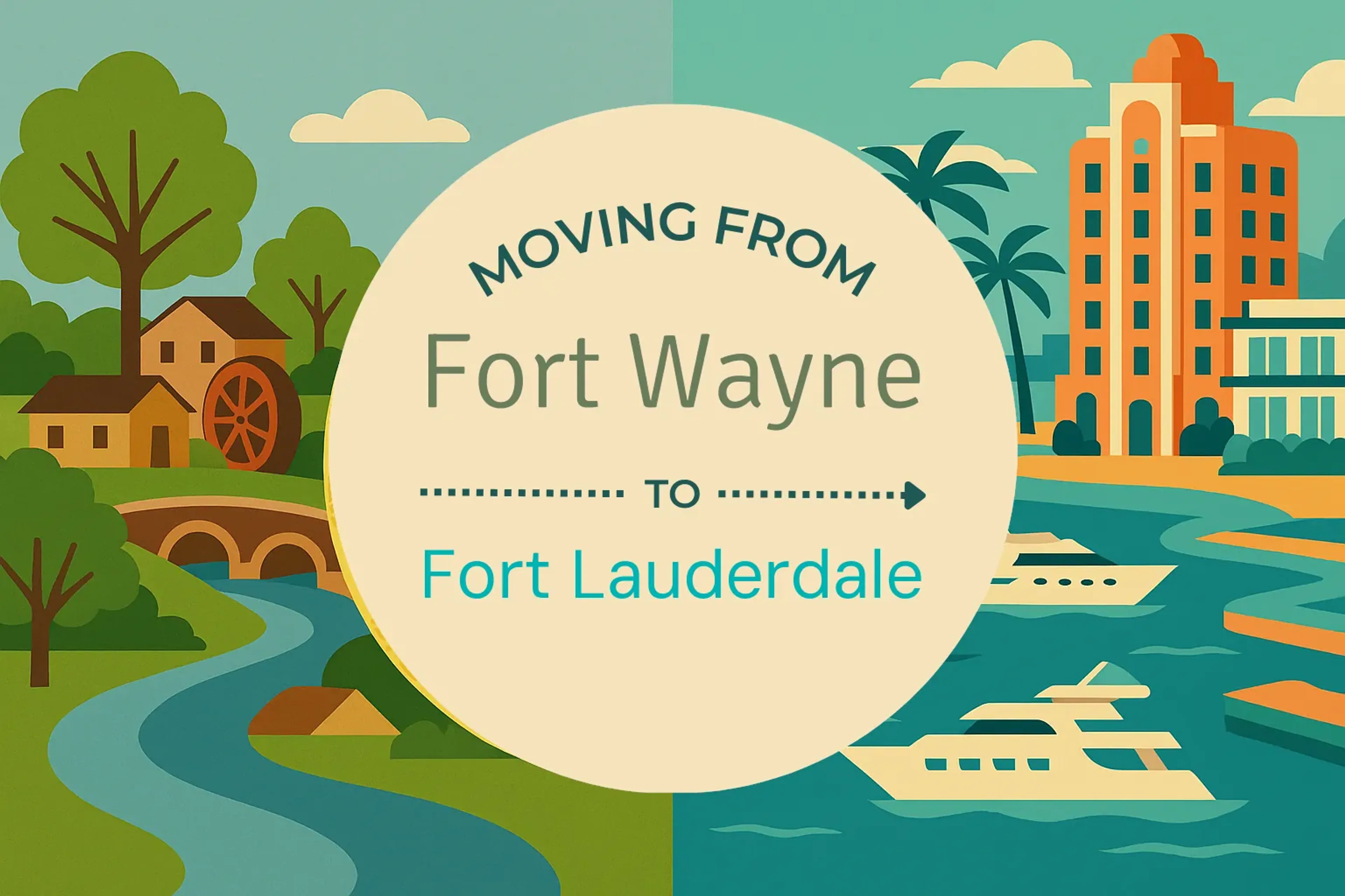 Side-by-side comparison of Fort Wayne to Fort Lauderdale moving companies
