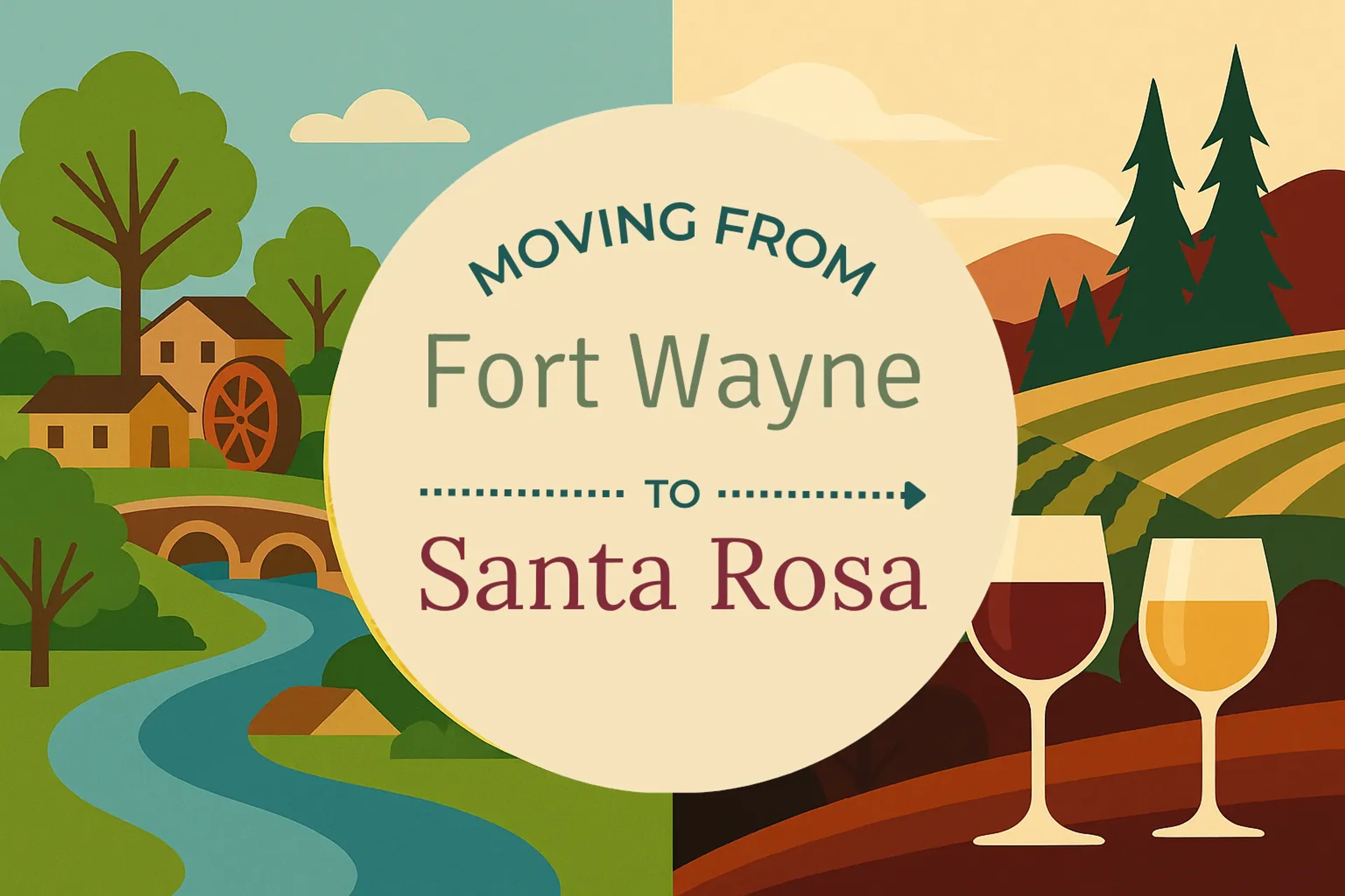 Side-by-side comparison of Fort Wayne to Santa Rosa moving companies