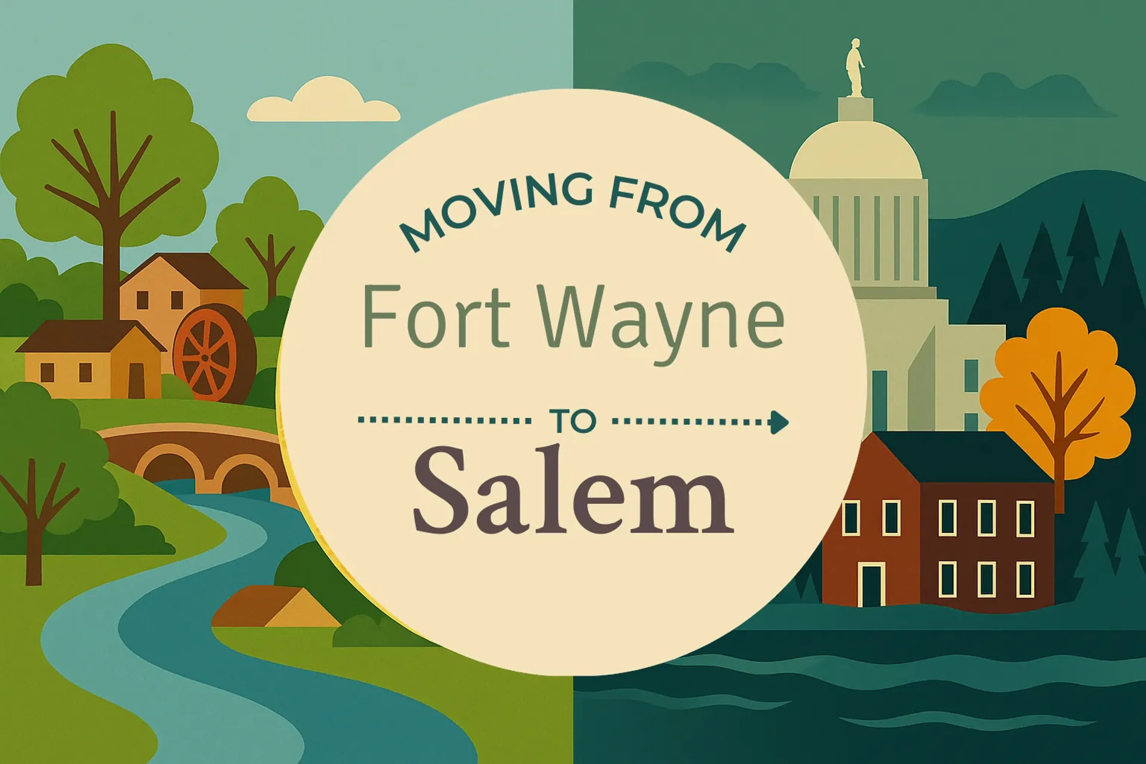 Side-by-side comparison of Fort Wayne to Salem moving companies