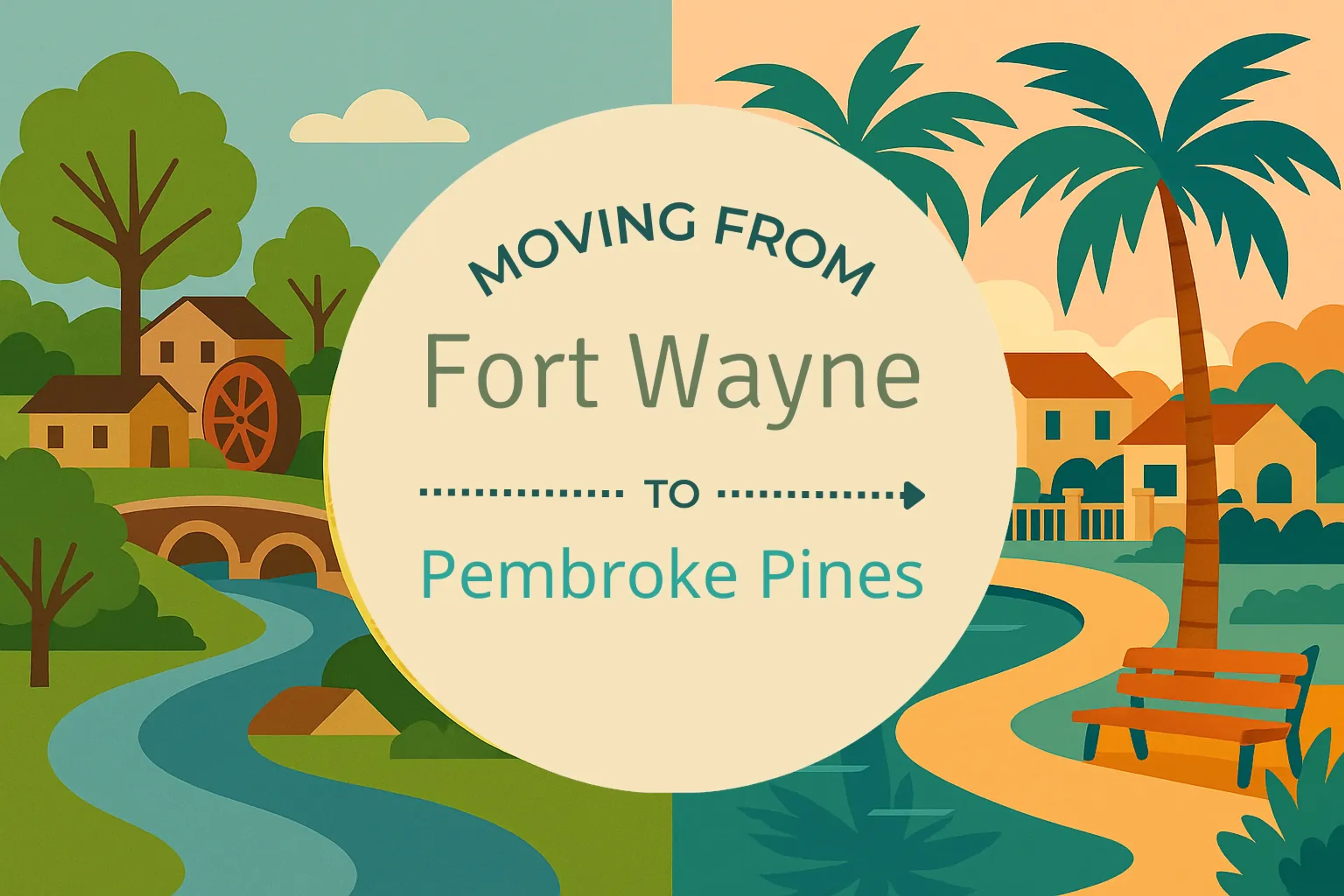Side-by-side comparison of Fort Wayne to Pembroke Pines moving companies