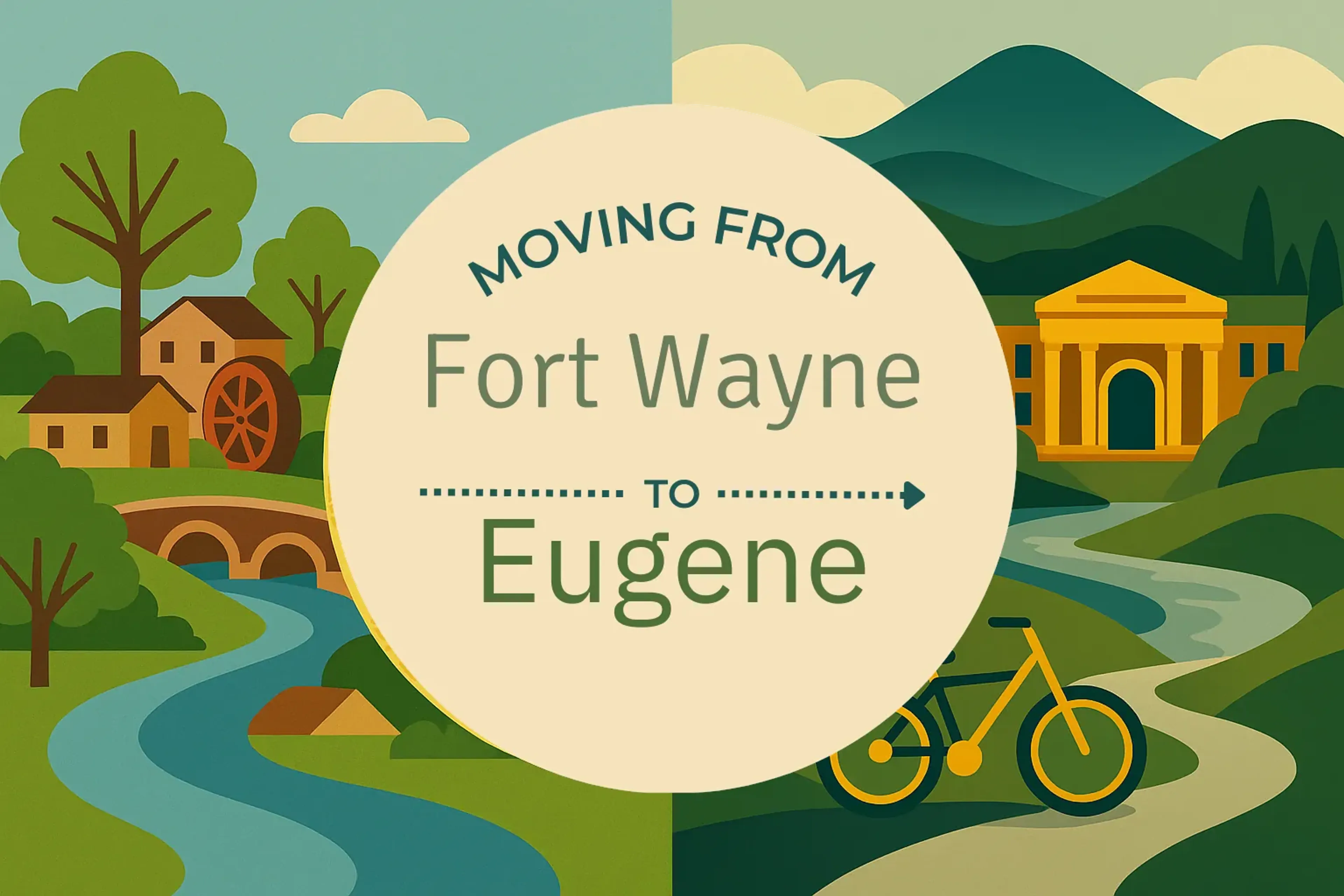 Side-by-side comparison of Fort Wayne to Eugene moving companies