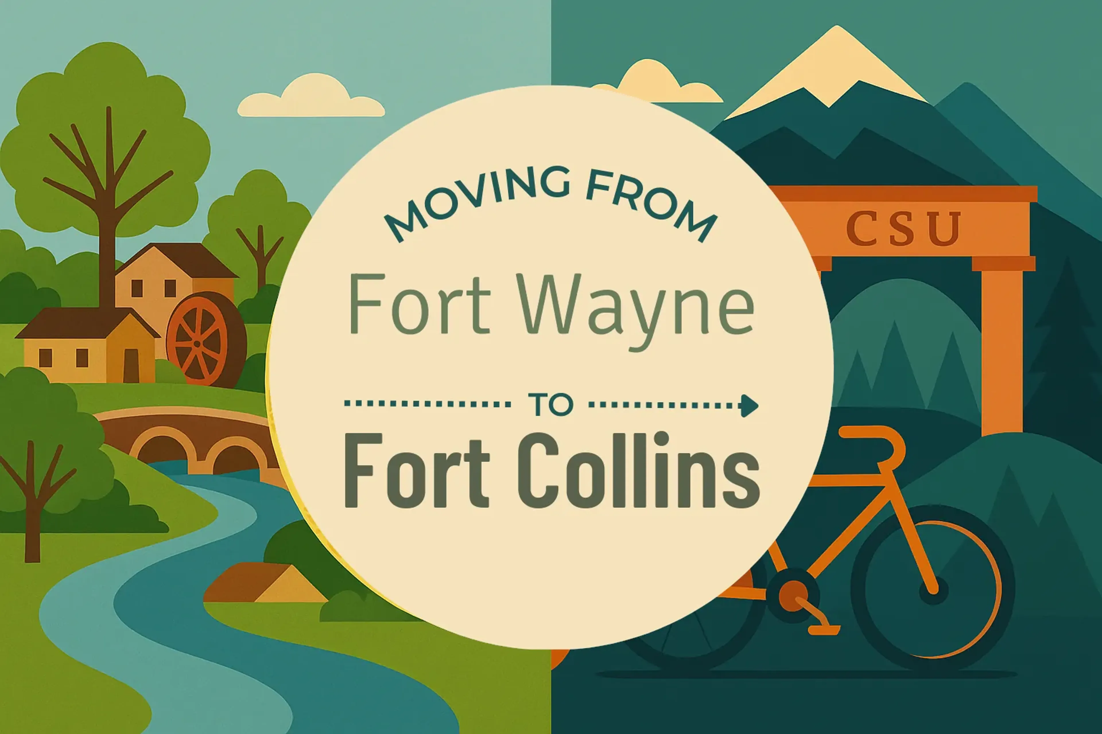 Side-by-side comparison of Fort Wayne to Fort Collins moving companies