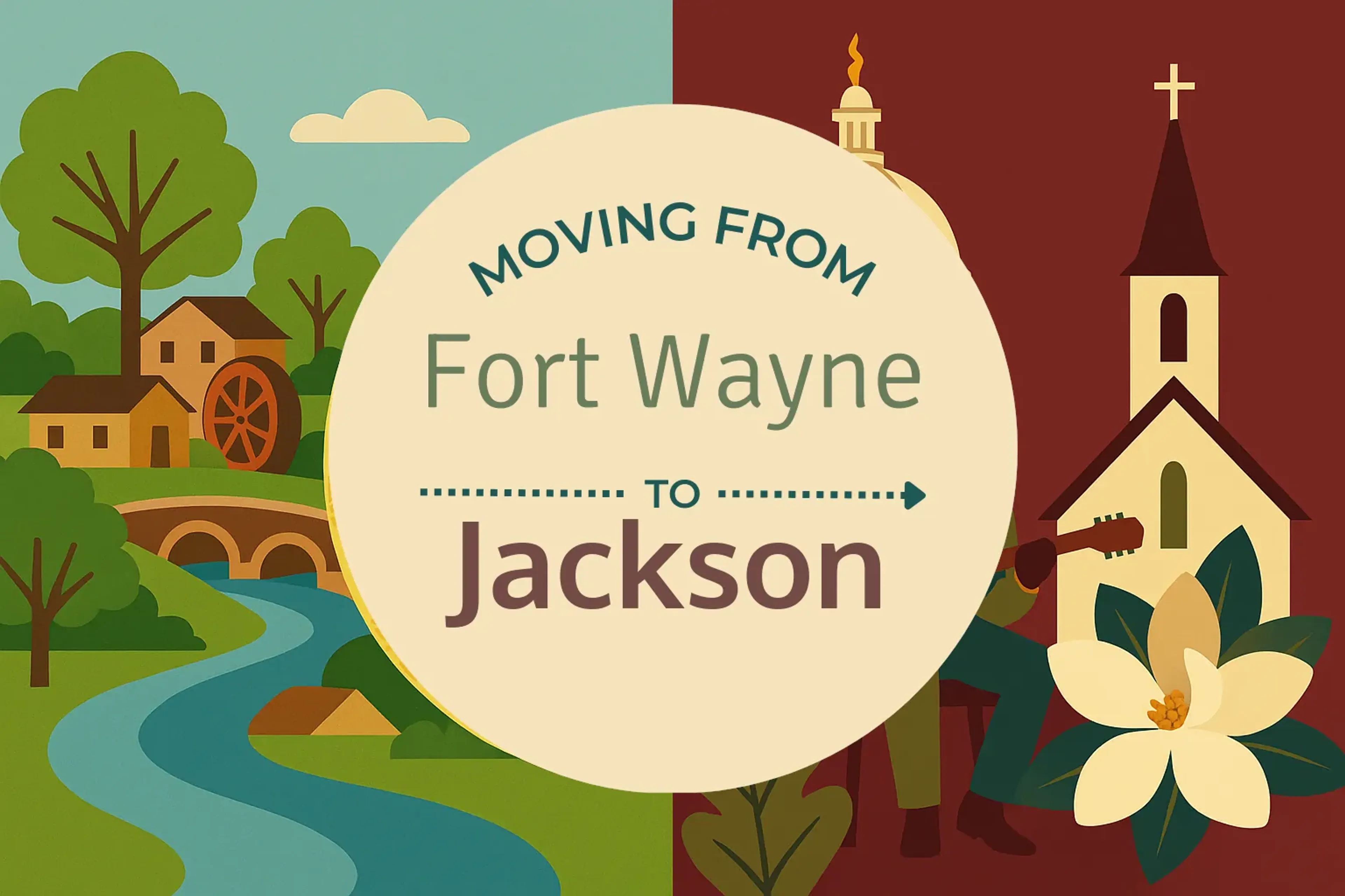 Side-by-side comparison of Fort Wayne to Jackson moving companies