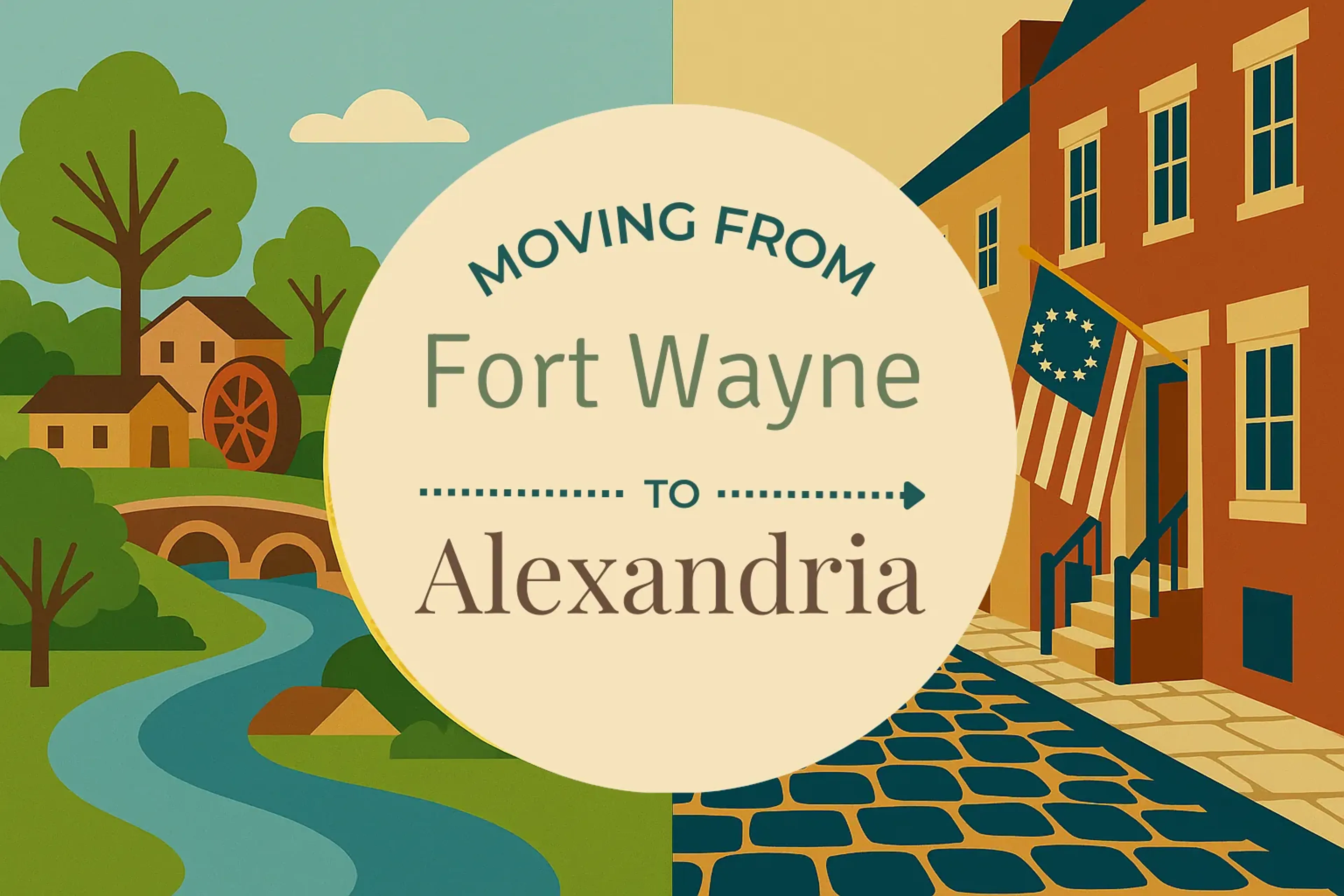 Side-by-side comparison of Fort Wayne to Alexandria moving companies