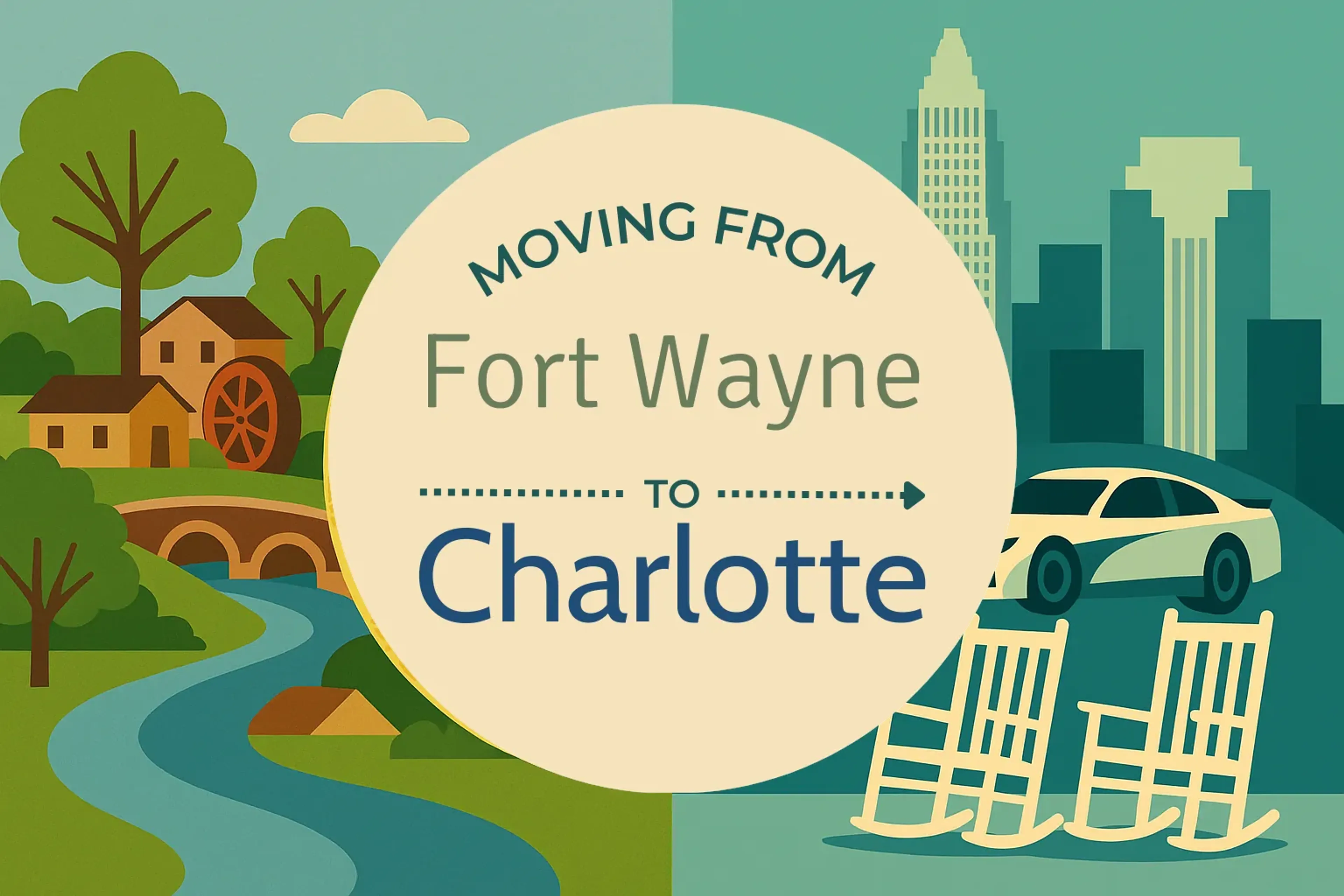 Side-by-side comparison of Fort Wayne to Charlotte moving companies