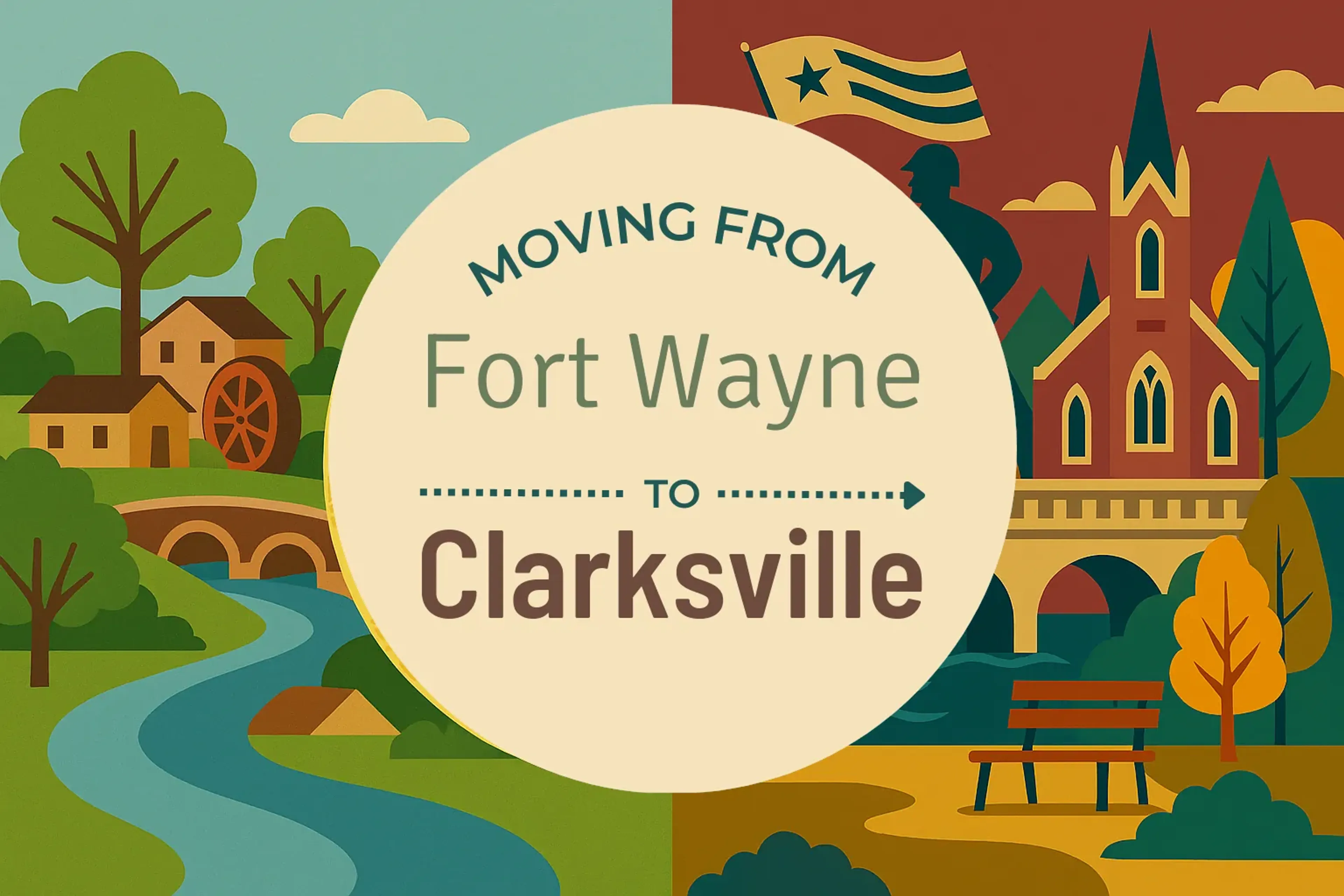 Side-by-side comparison of Fort Wayne to Clarksville moving companies