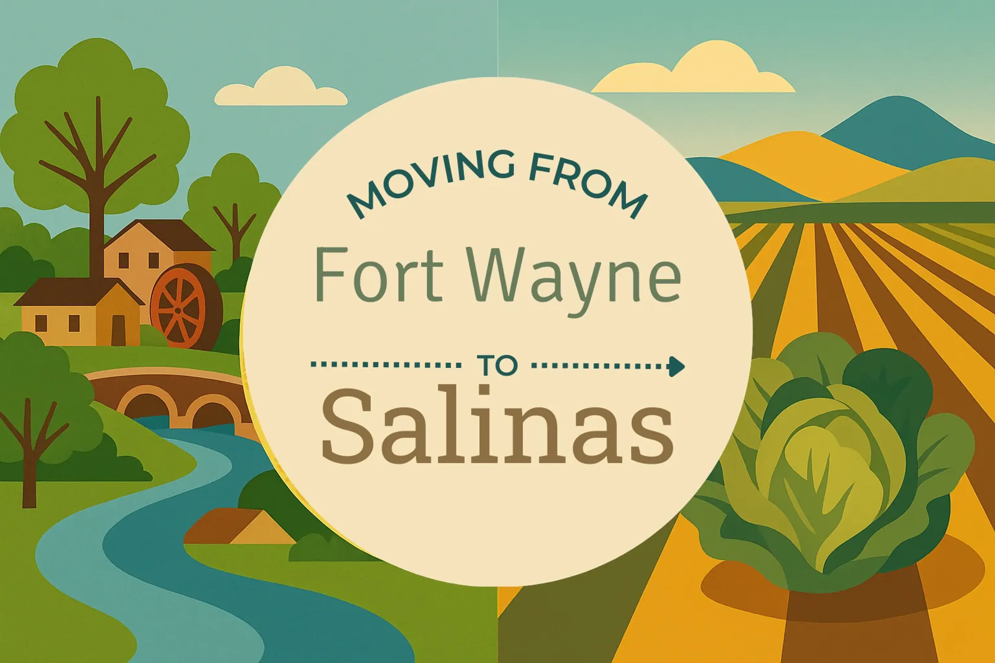 Side-by-side comparison of Fort Wayne to Salinas moving companies