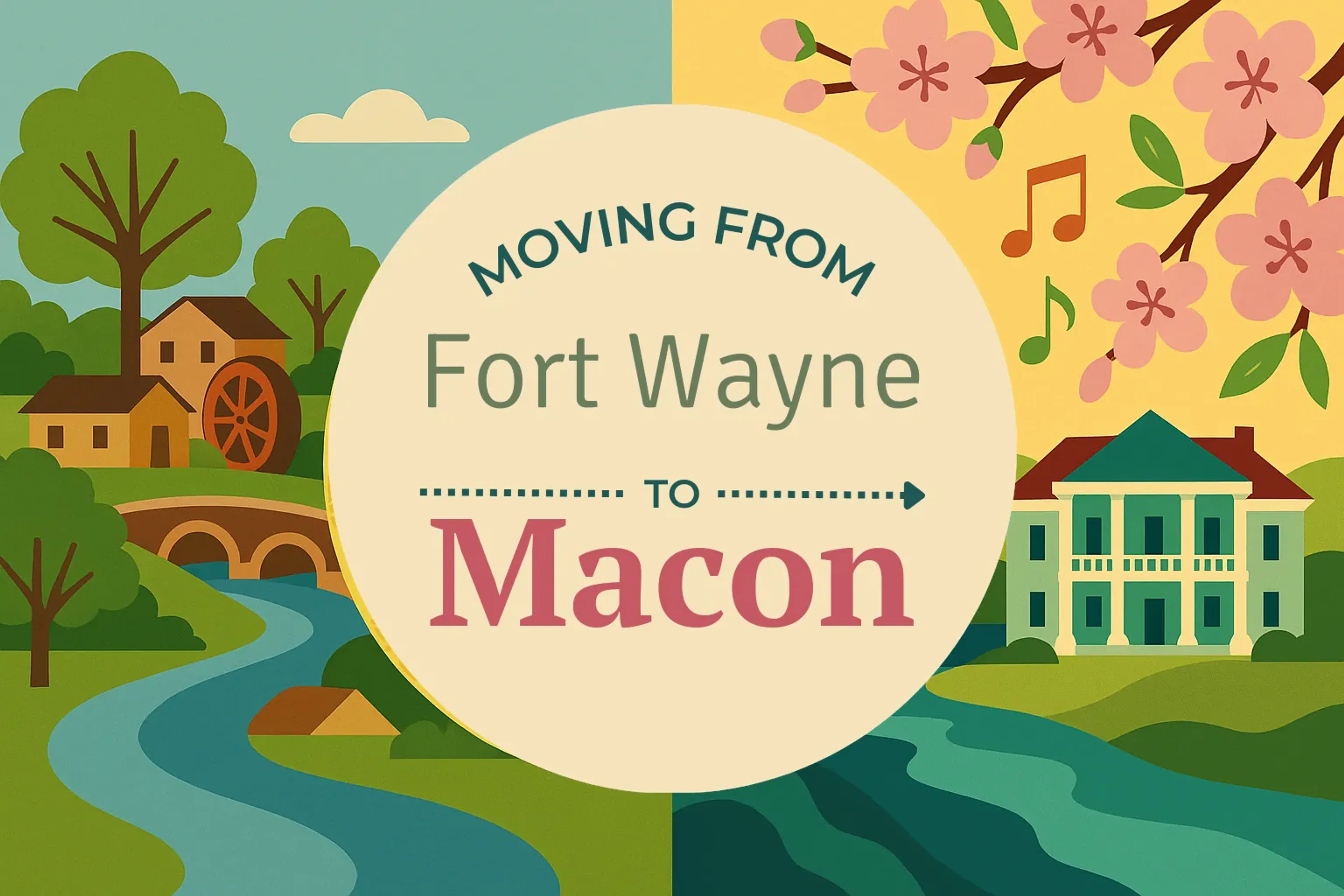 Side-by-side comparison of Fort Wayne to Macon moving companies
