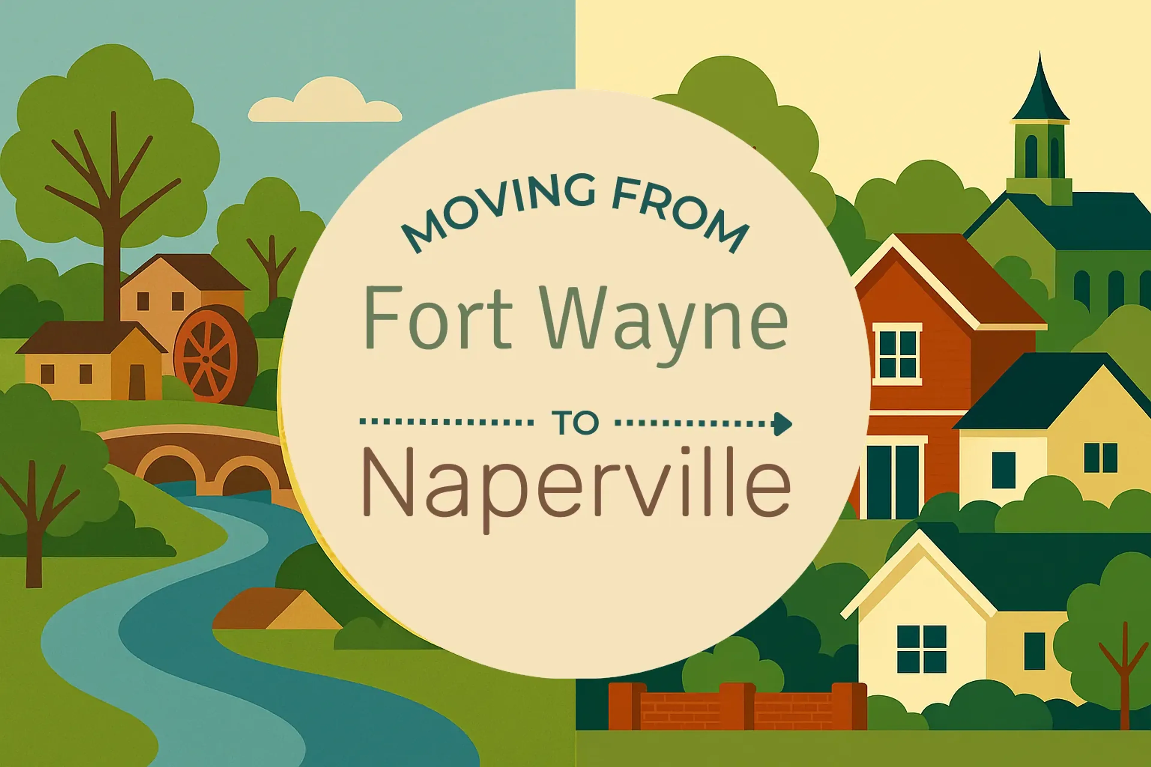 Side-by-side comparison of Fort Wayne to Naperville moving companies