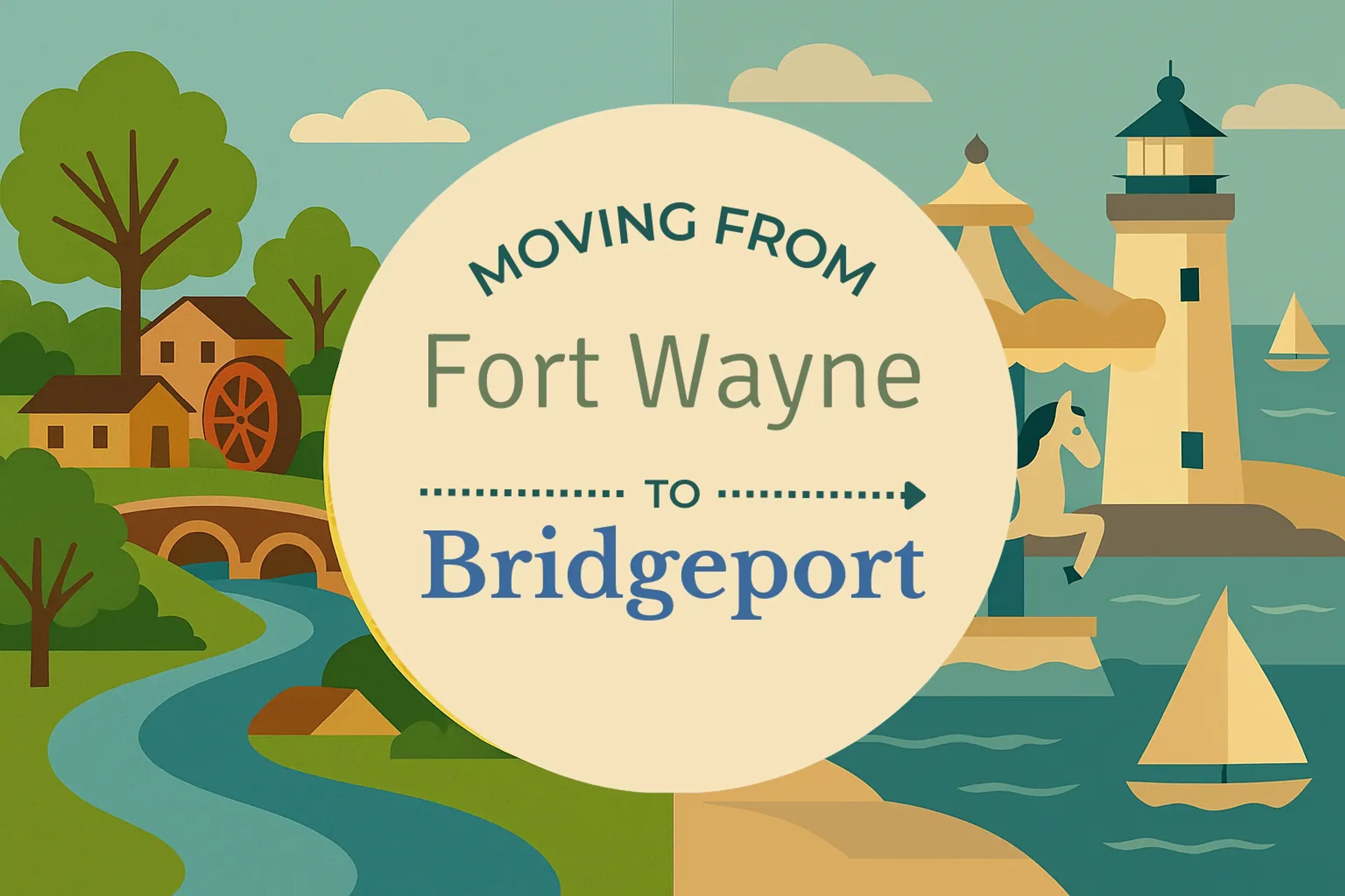 Side-by-side comparison of Fort Wayne to Bridgeport moving companies
