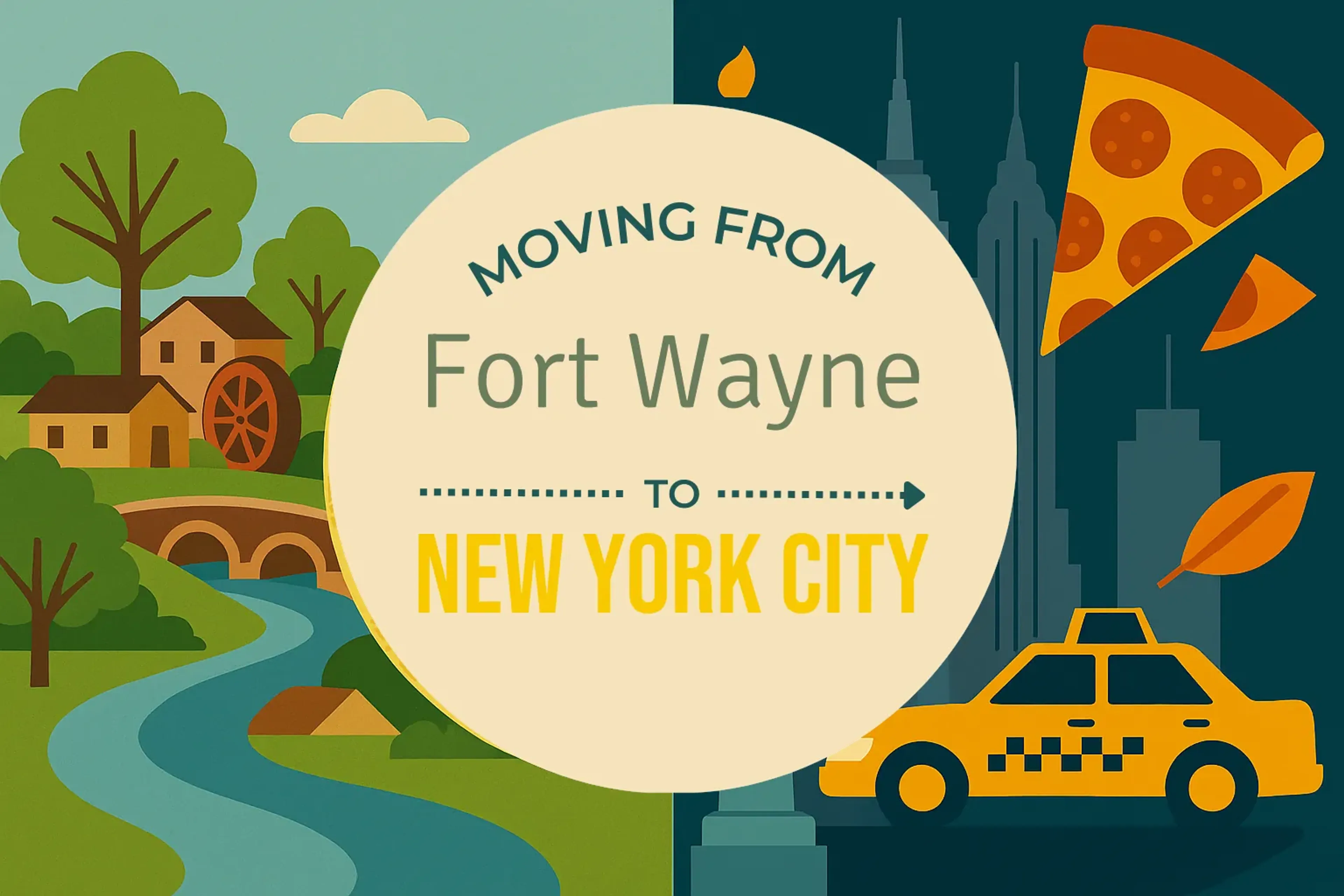 Side-by-side comparison of Fort Wayne to New York City moving companies