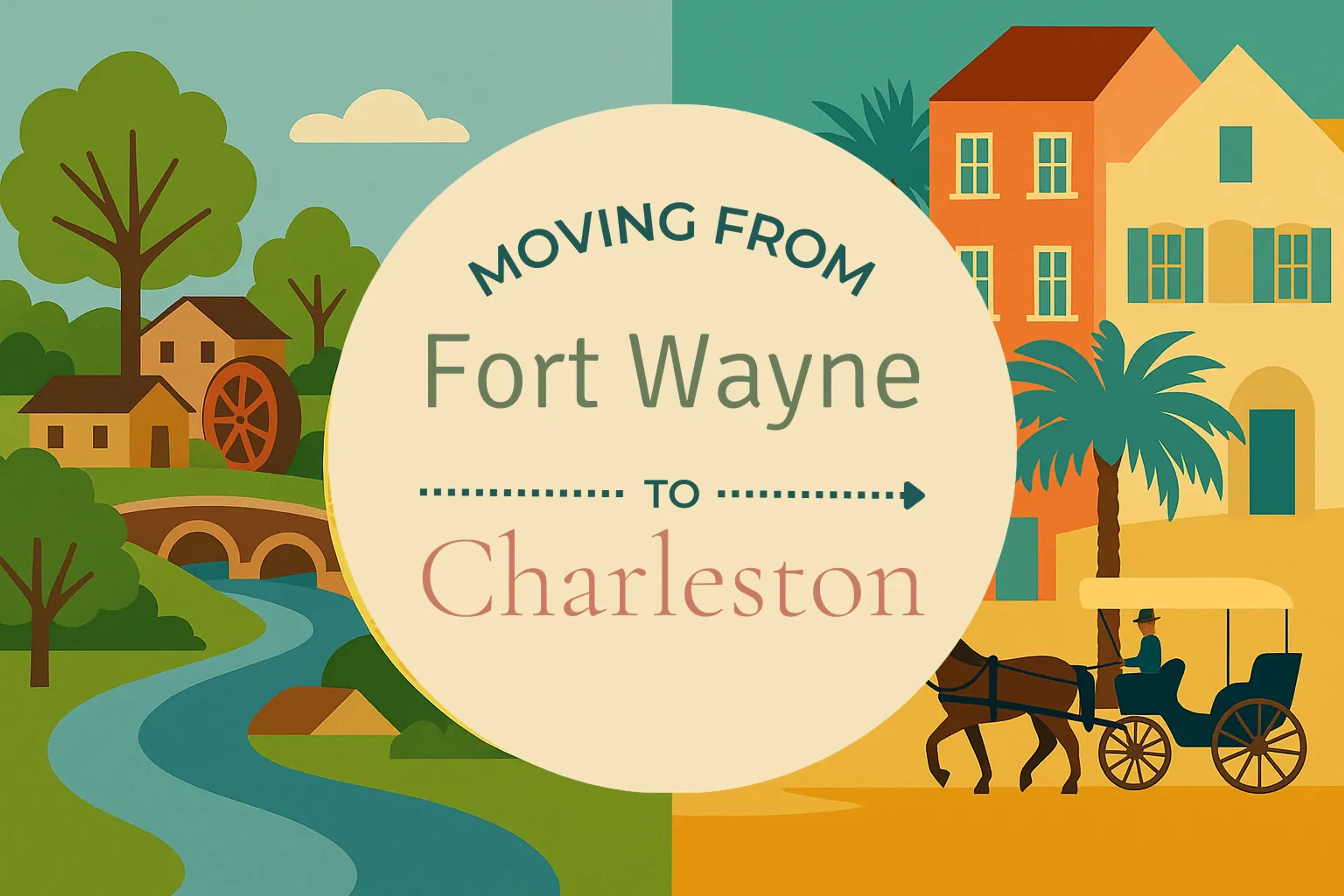 Side-by-side comparison of Fort Wayne to Charleston moving companies
