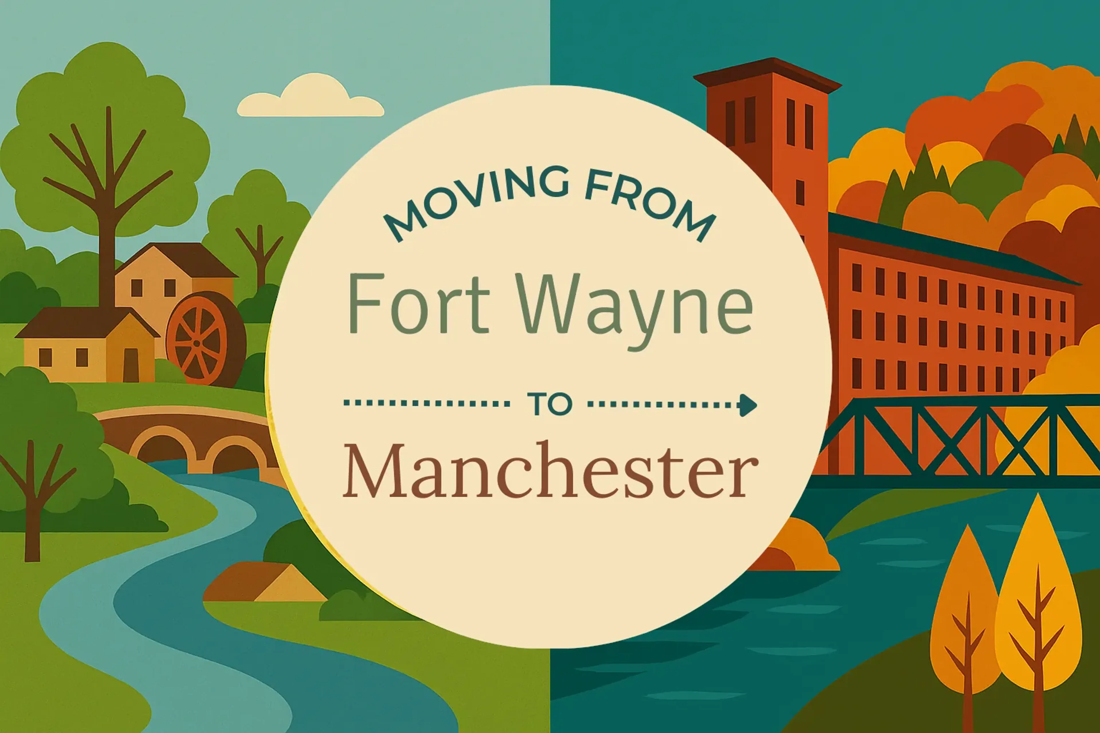 Side-by-side comparison of Fort Wayne to Manchester moving companies