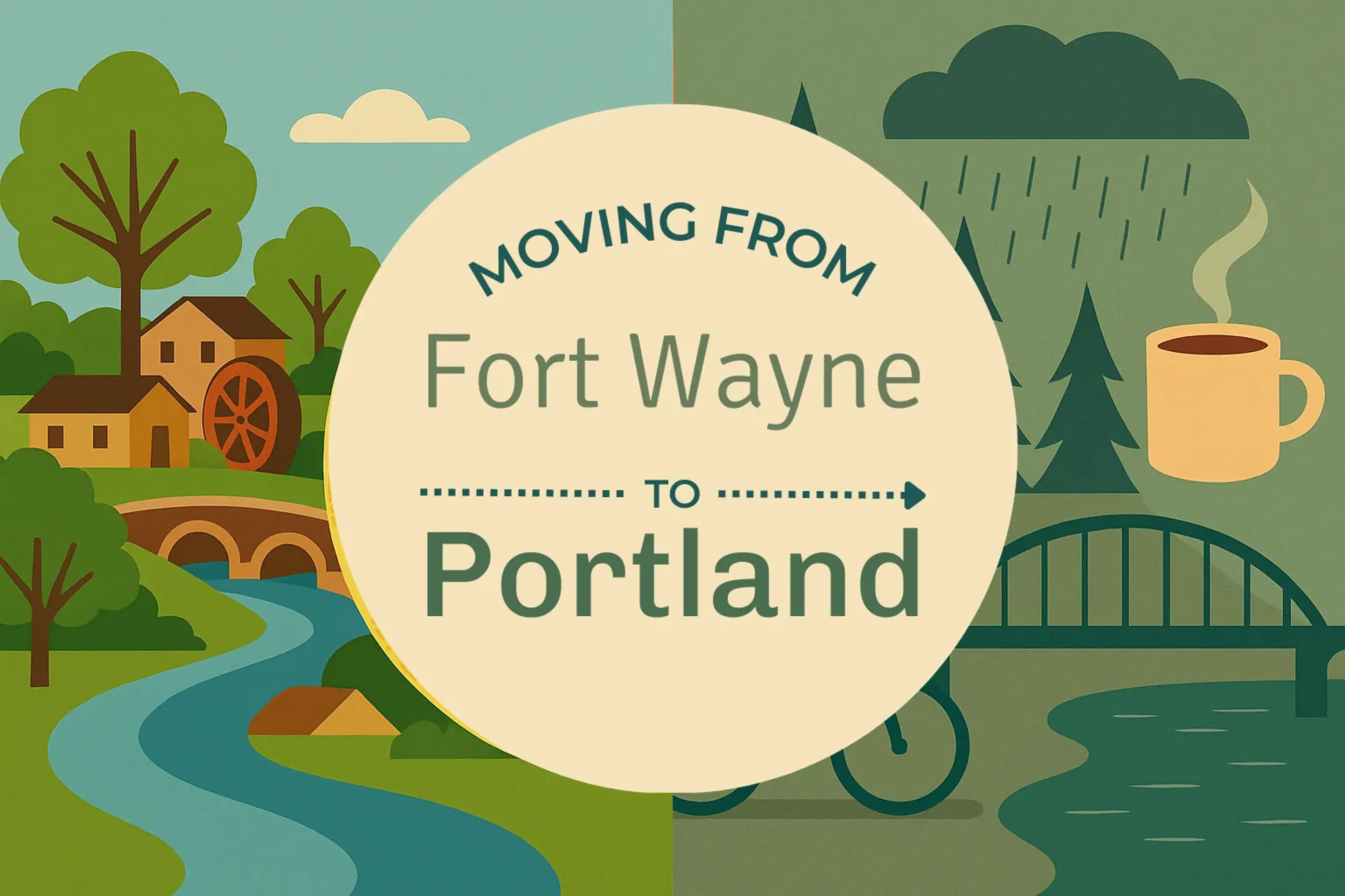 Side-by-side comparison of Fort Wayne to Portland moving companies