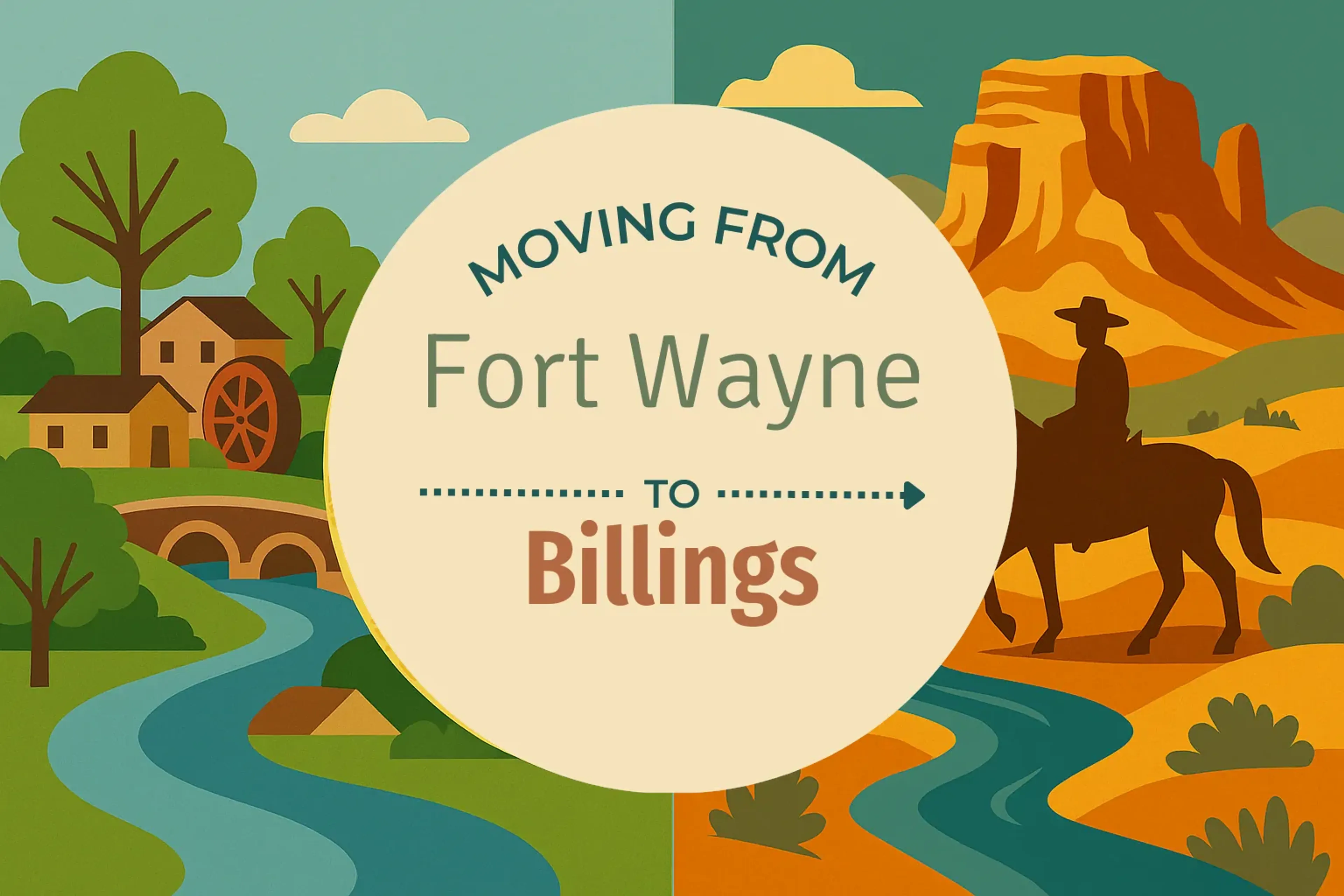 Side-by-side comparison of Fort Wayne to Billings moving companies