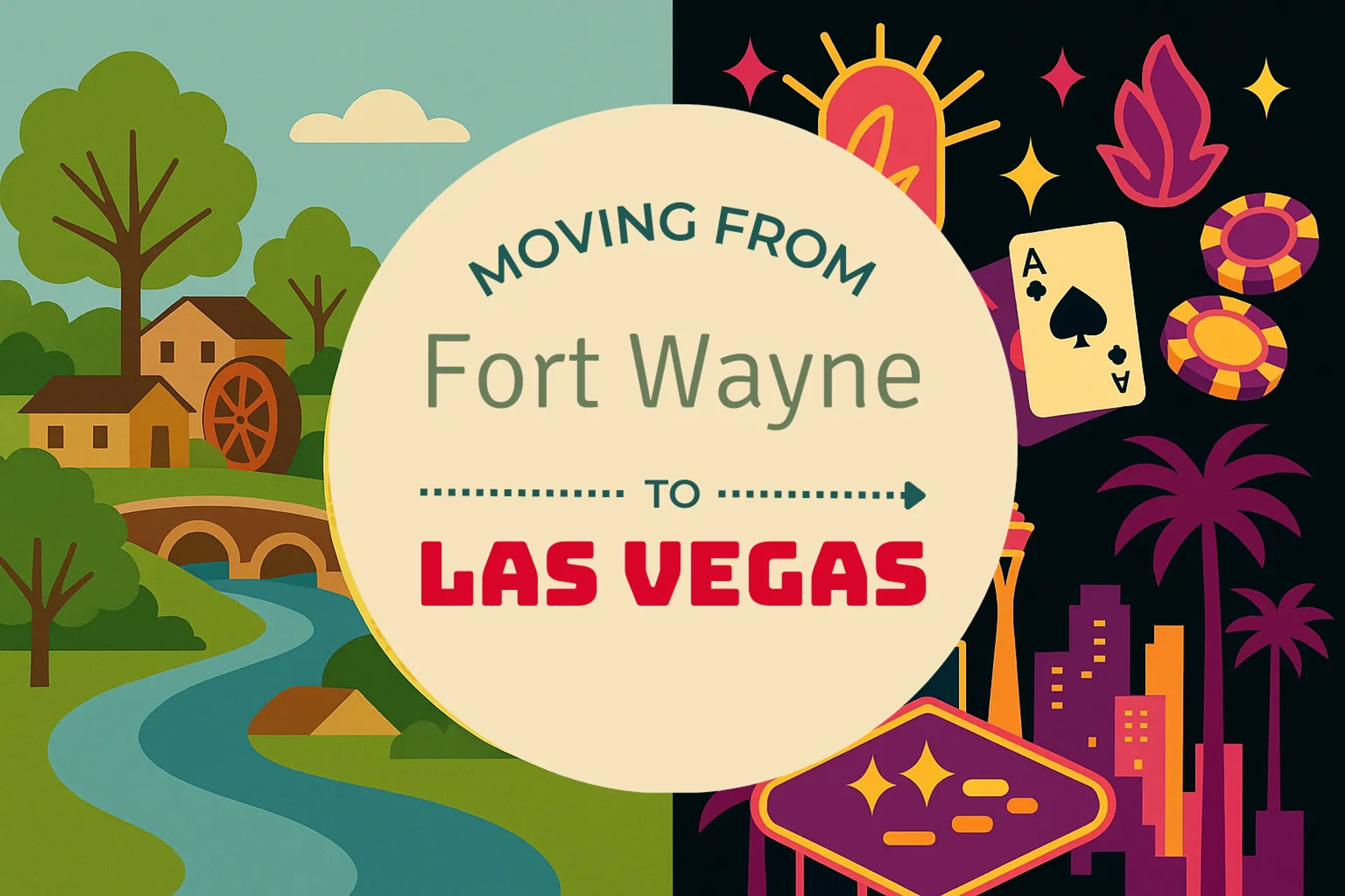 Side-by-side comparison of Fort Wayne to Las Vegas moving companies