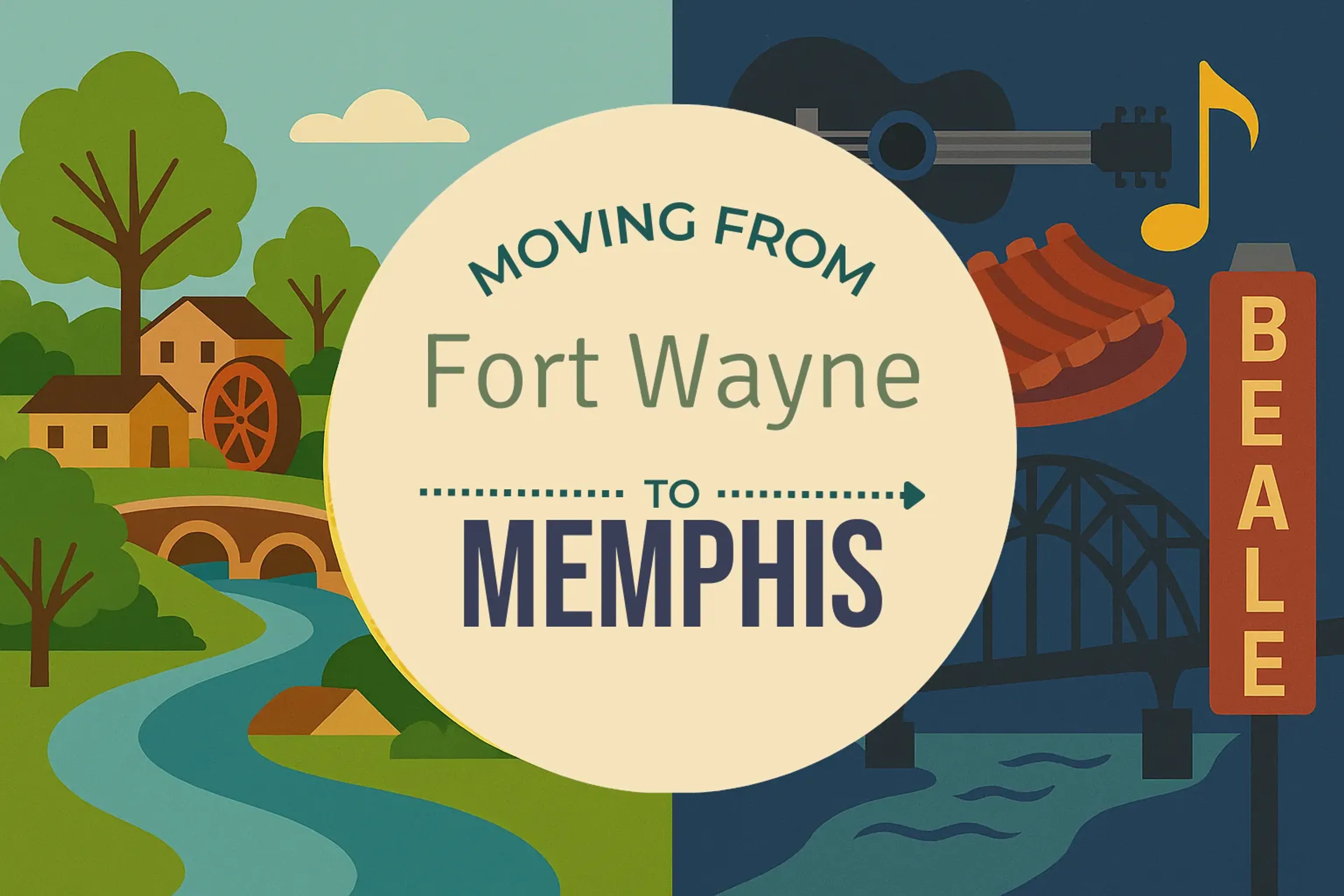 Side-by-side comparison of Fort Wayne to Memphis moving companies