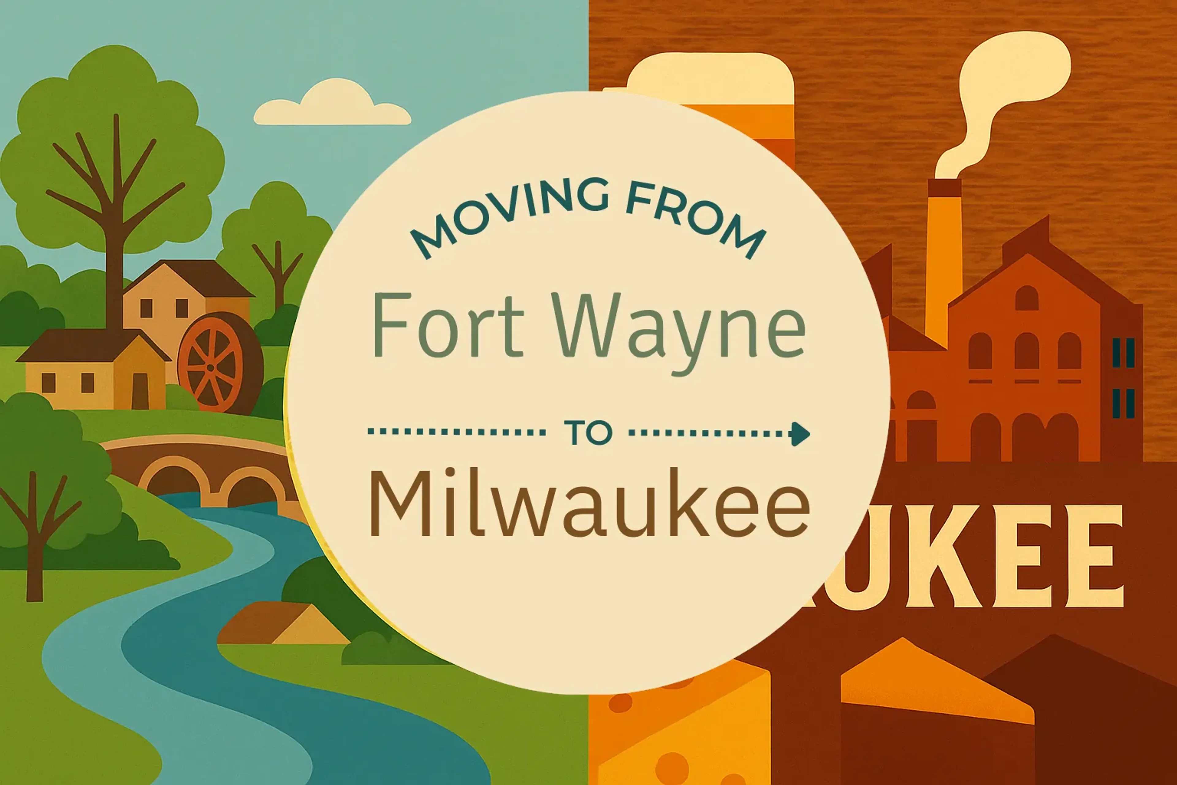 Side-by-side comparison of Fort Wayne to Milwaukee moving companies