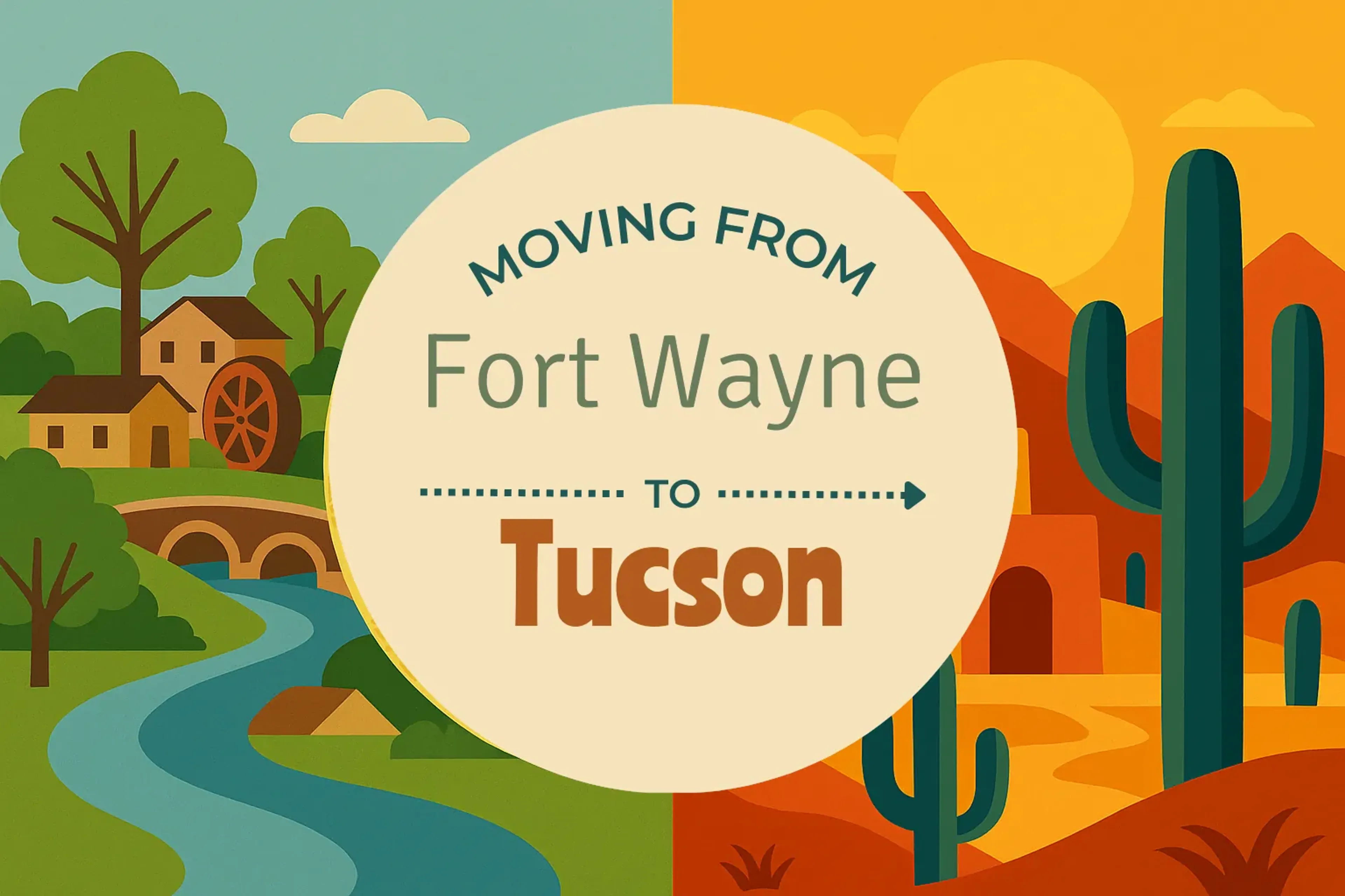 Side-by-side comparison of Fort Wayne to Tucson moving companies