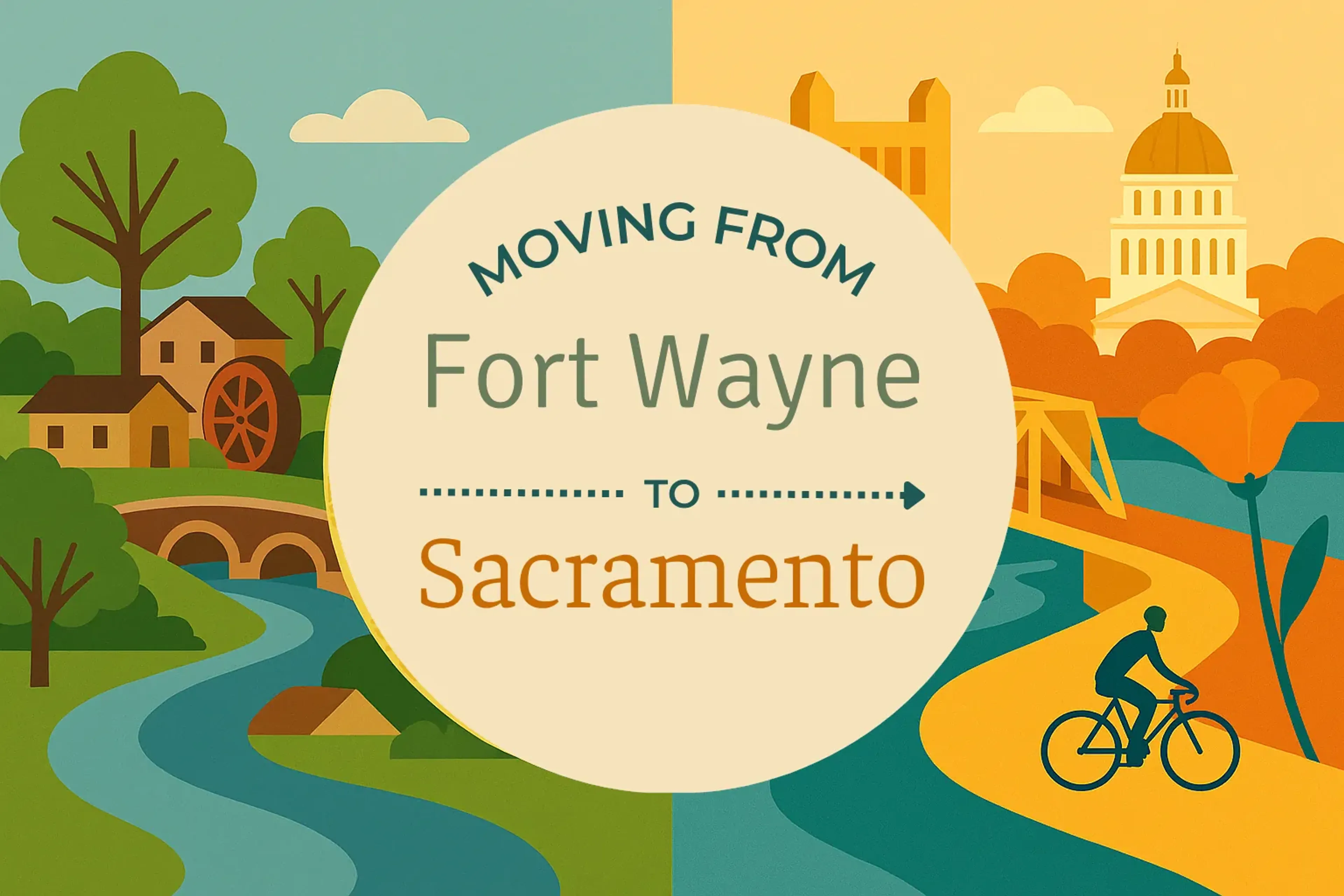 Side-by-side comparison of Fort Wayne to Sacramento moving companies