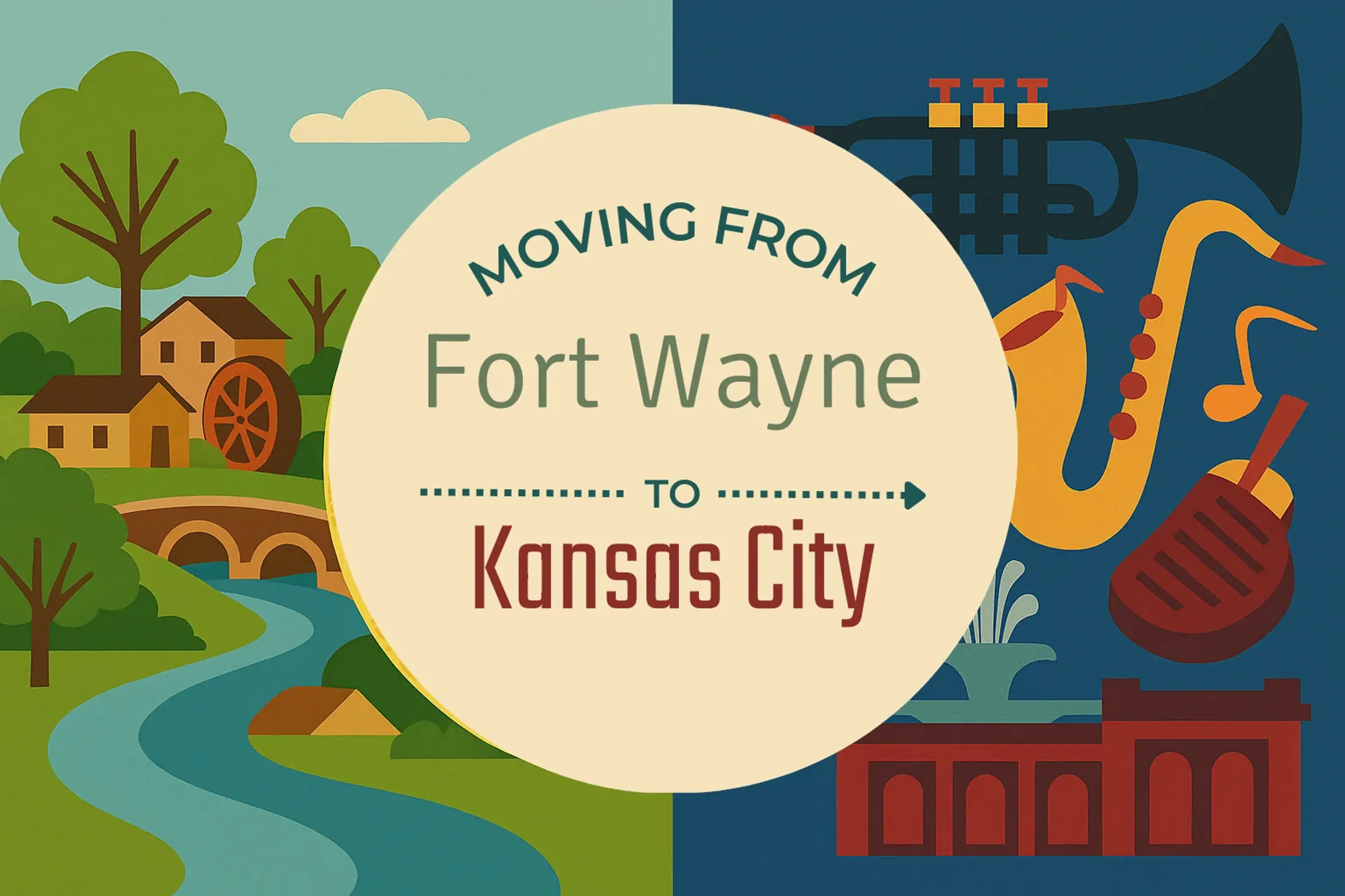 Side-by-side comparison of Fort Wayne to Kansas City moving companies