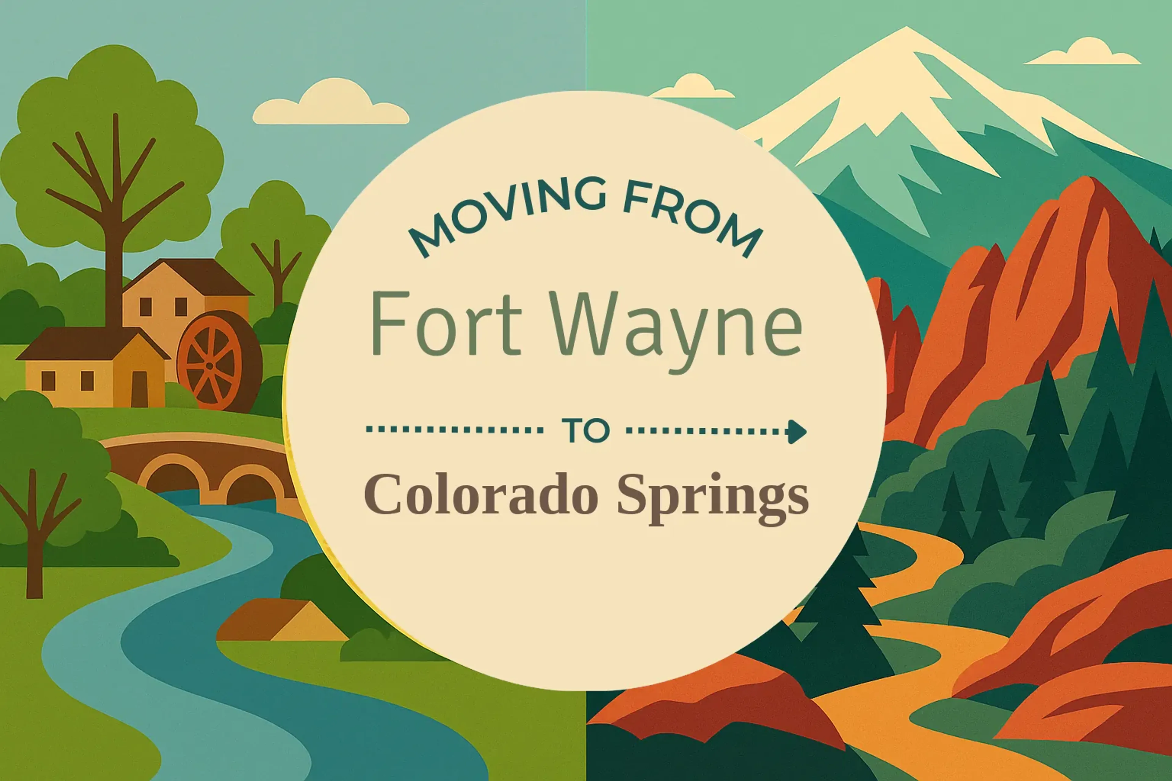 Side-by-side comparison of Fort Wayne to Colorado Springs moving companies