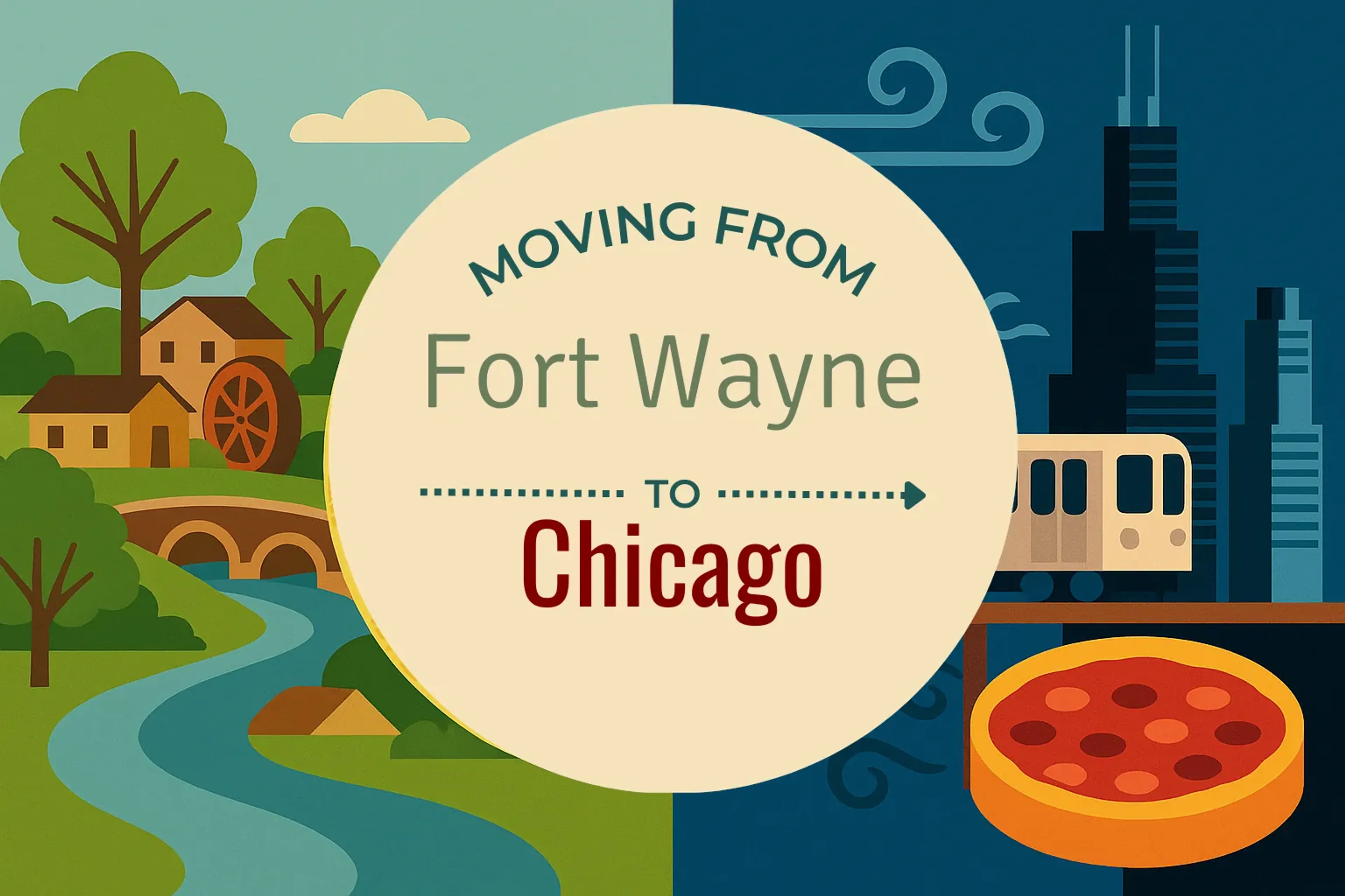Side-by-side comparison of Fort Wayne to Chicago moving companies