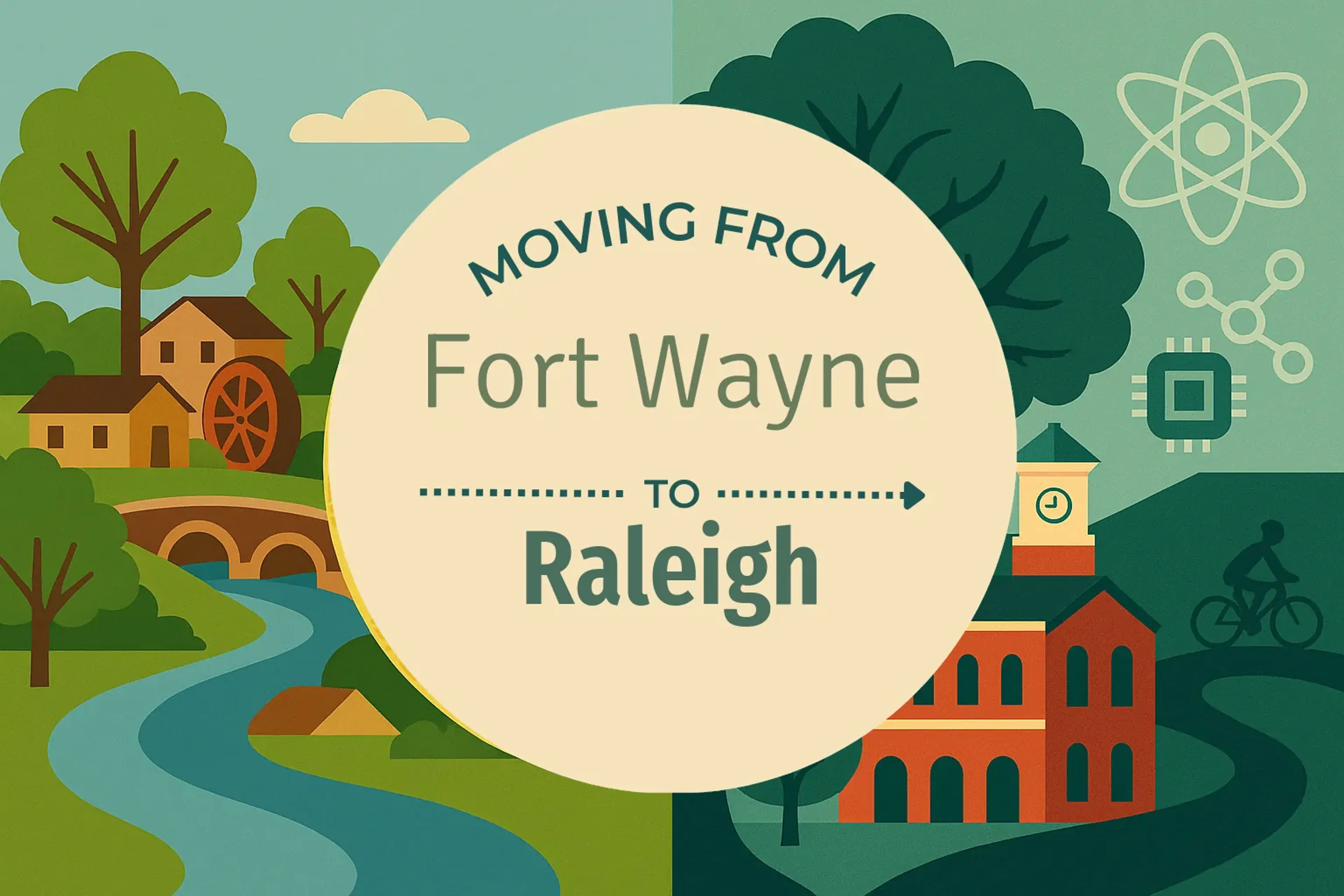 Side-by-side comparison of Fort Wayne to Raleigh moving companies