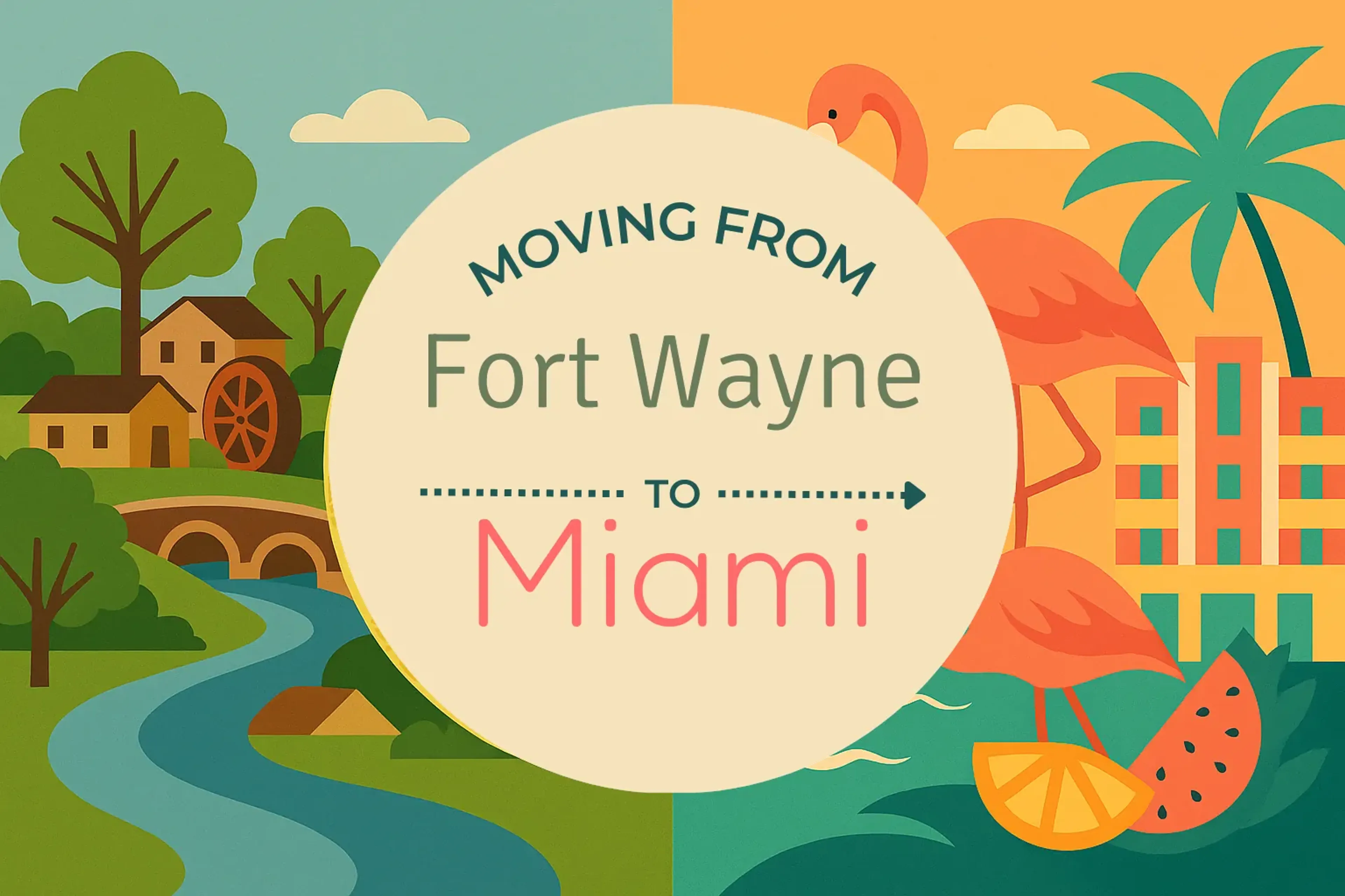 Side-by-side comparison of Fort Wayne to Miami moving companies