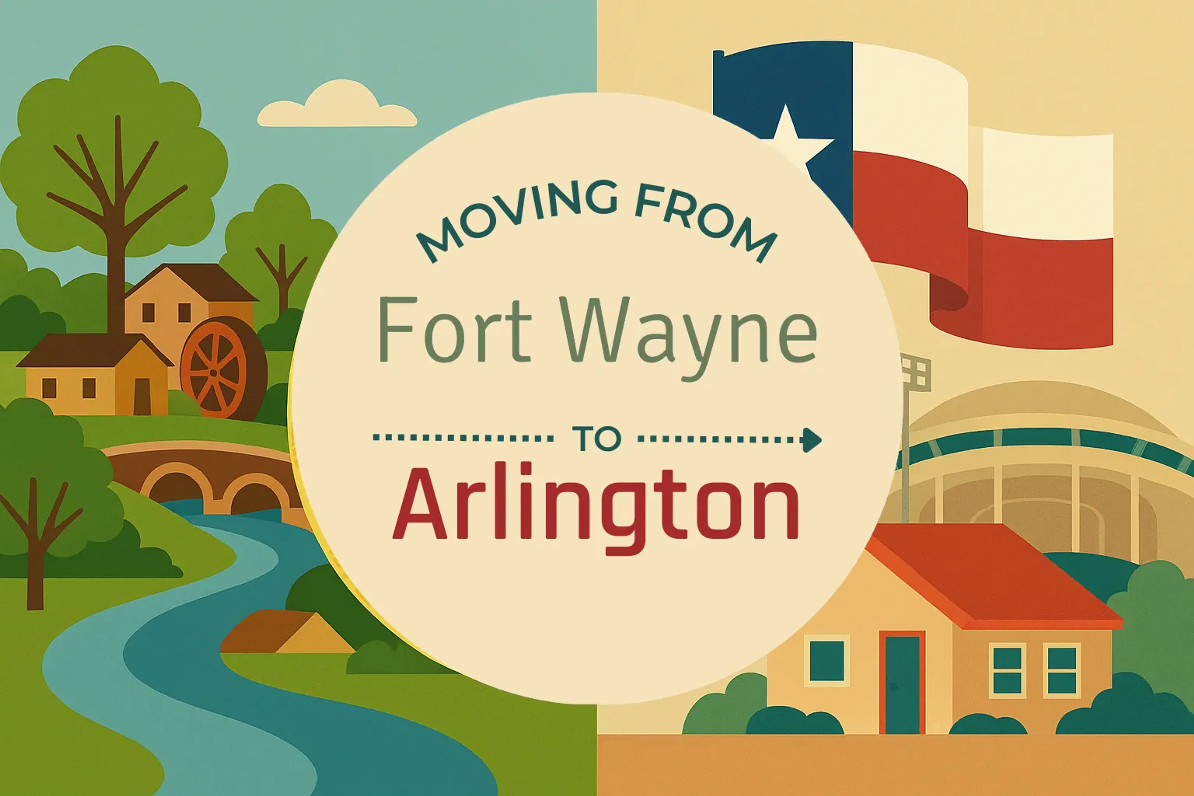 Side-by-side comparison of Fort Wayne to Arlington moving companies