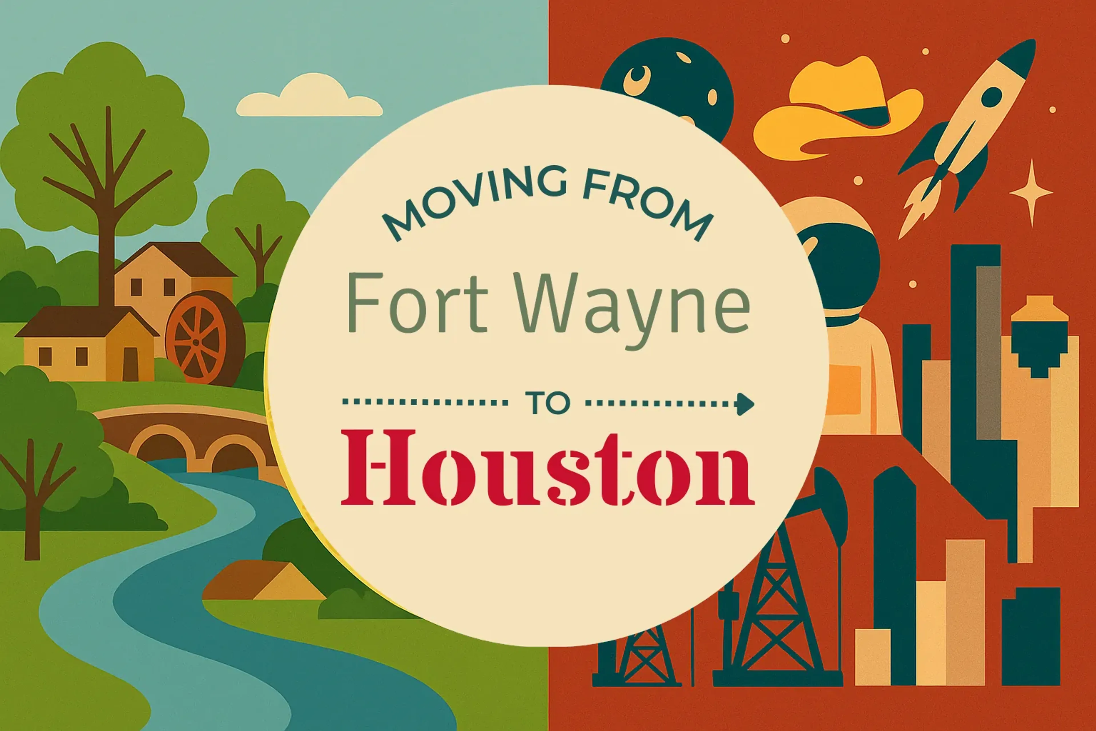 Side-by-side comparison of Fort Wayne to Houston moving companies