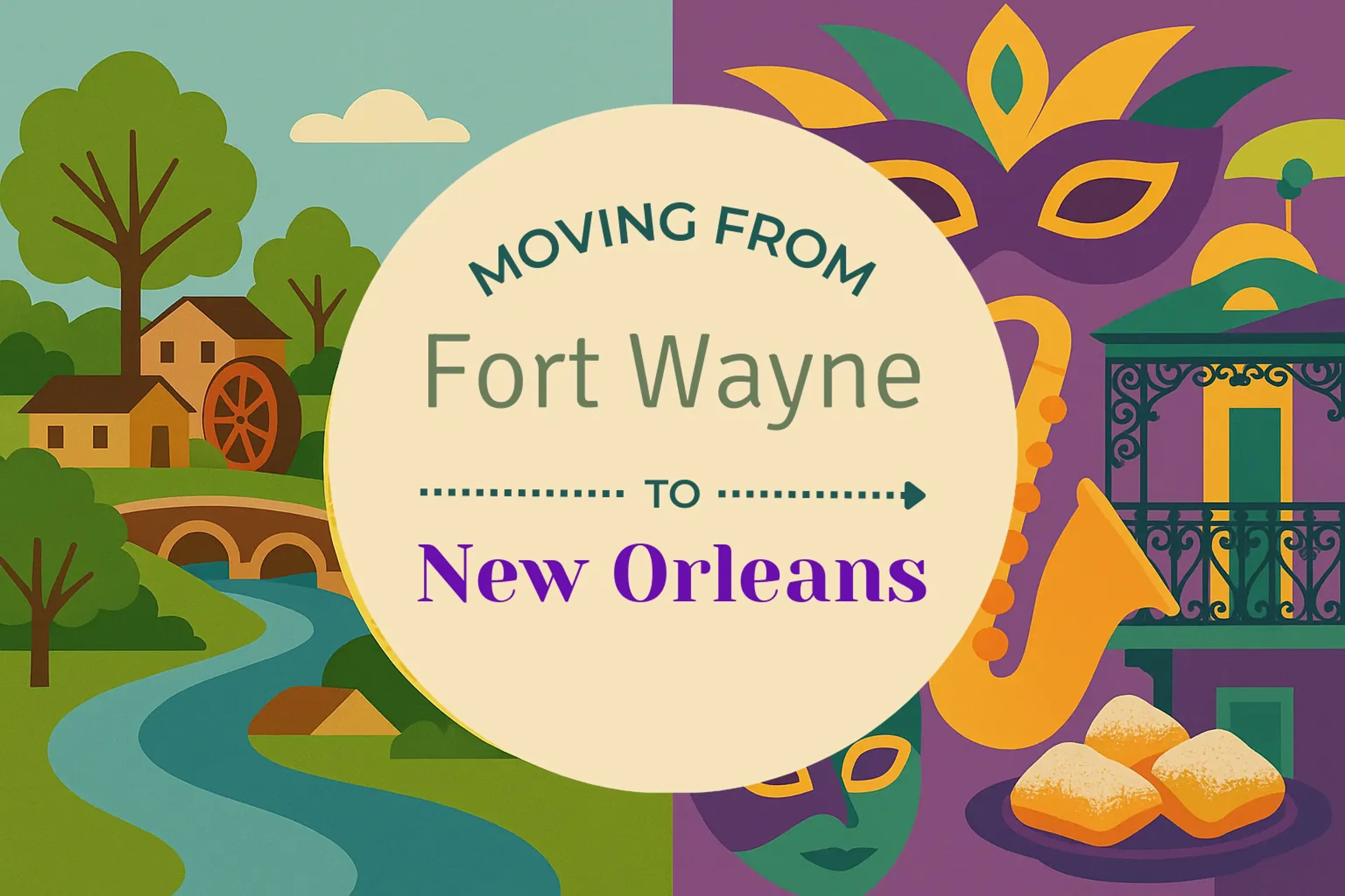Side-by-side comparison of Fort Wayne to New Orleans moving companies