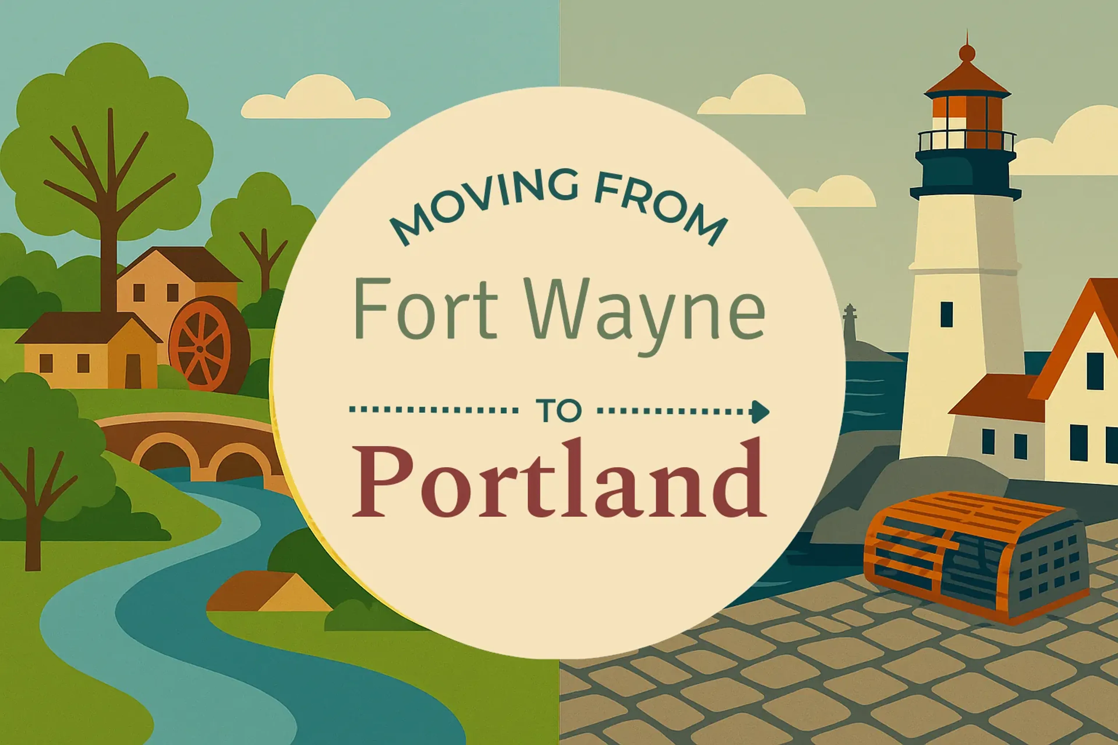 Side-by-side comparison of Fort Wayne to Portland moving companies