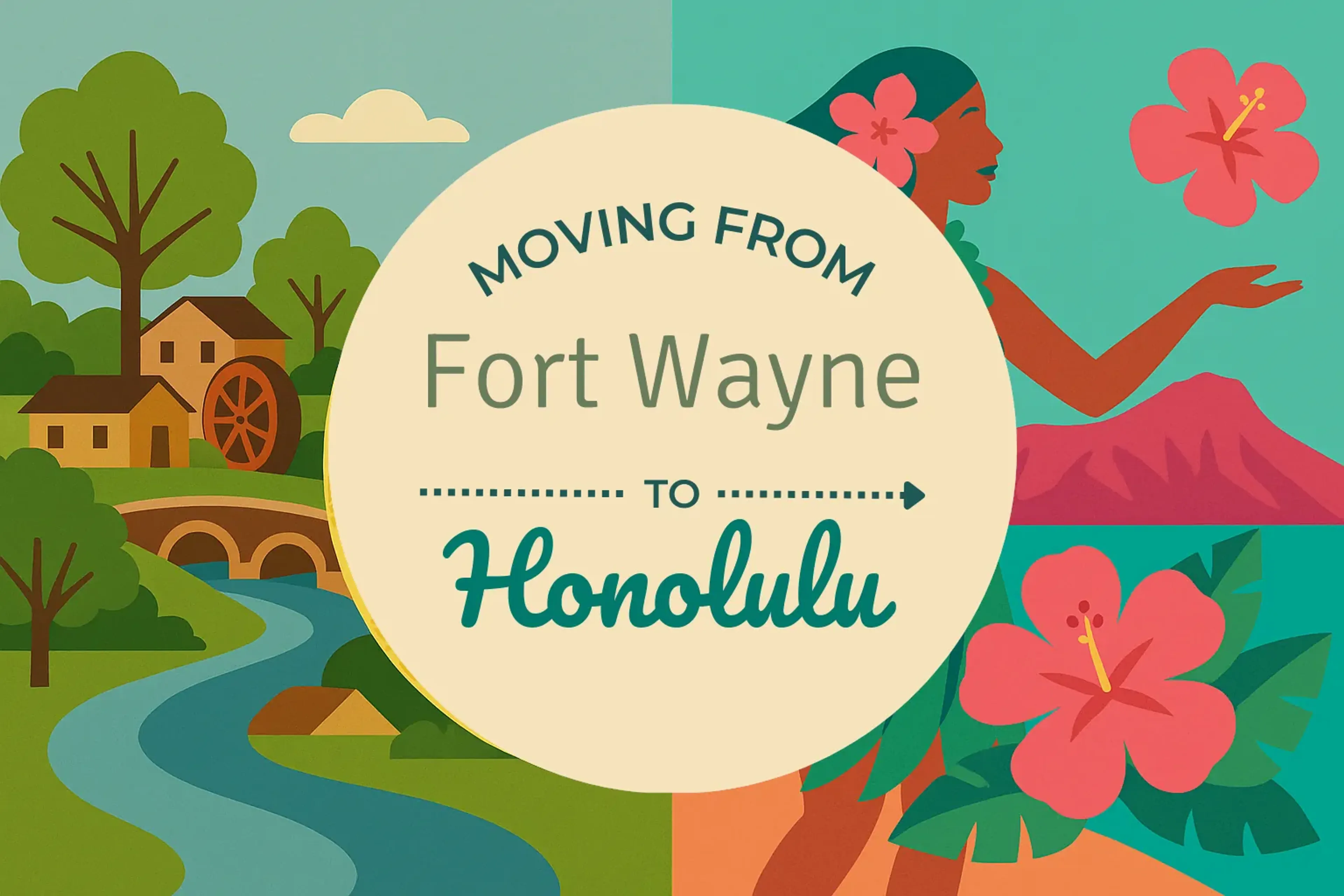 Side-by-side comparison of Fort Wayne to Honolulu moving companies
