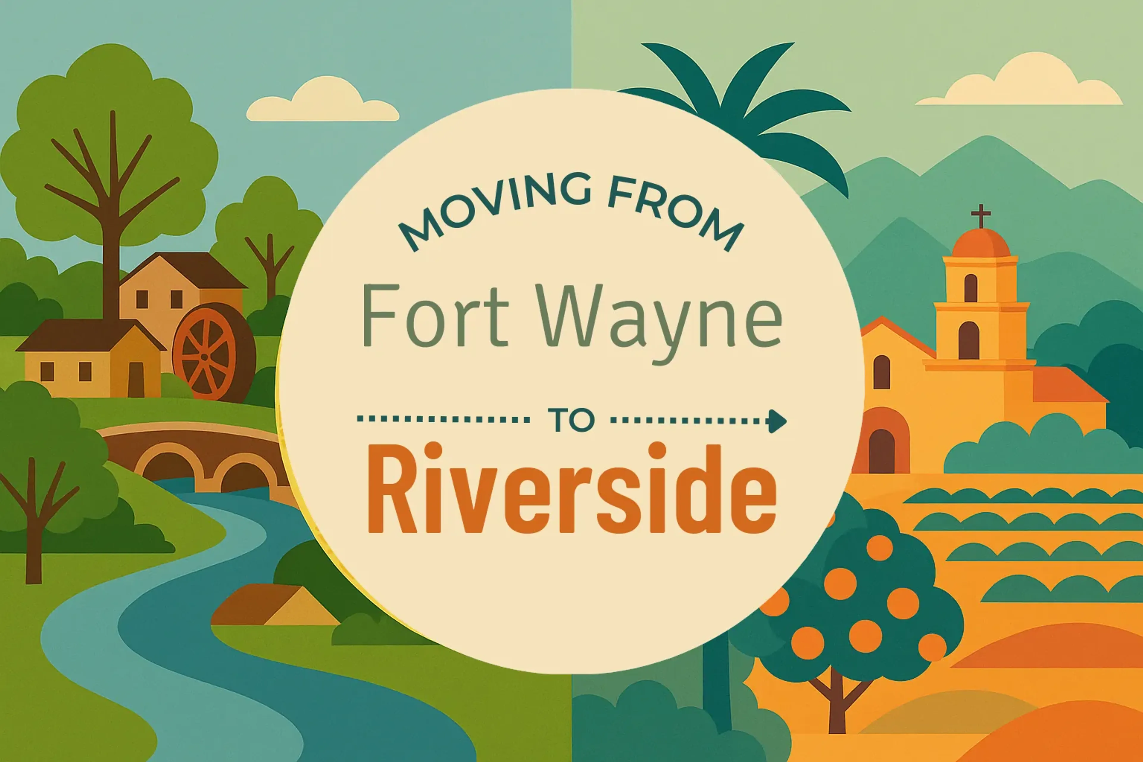 Side-by-side comparison of Fort Wayne to Riverside moving companies