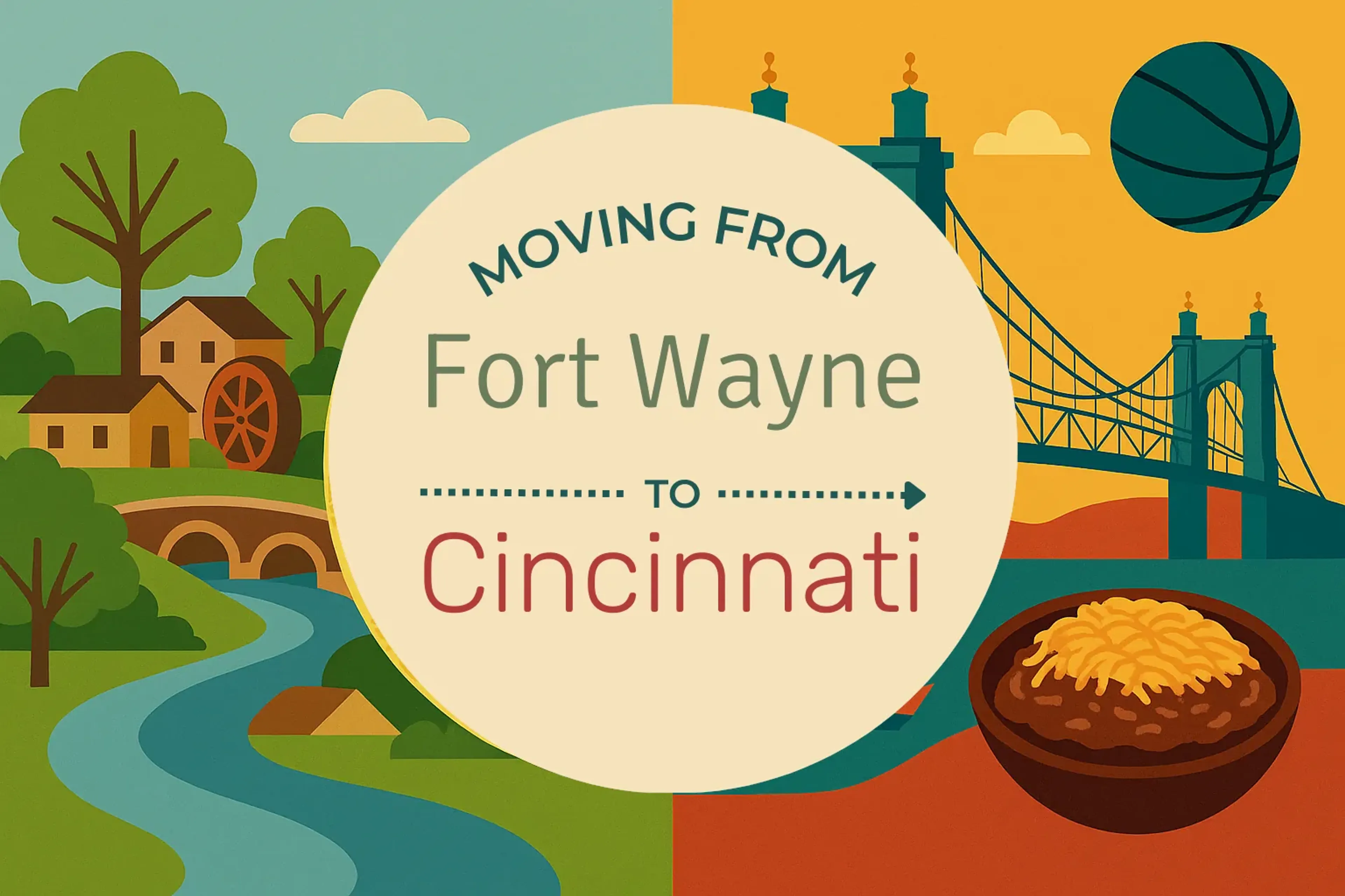 Side-by-side comparison of Fort Wayne to Cincinnati moving companies