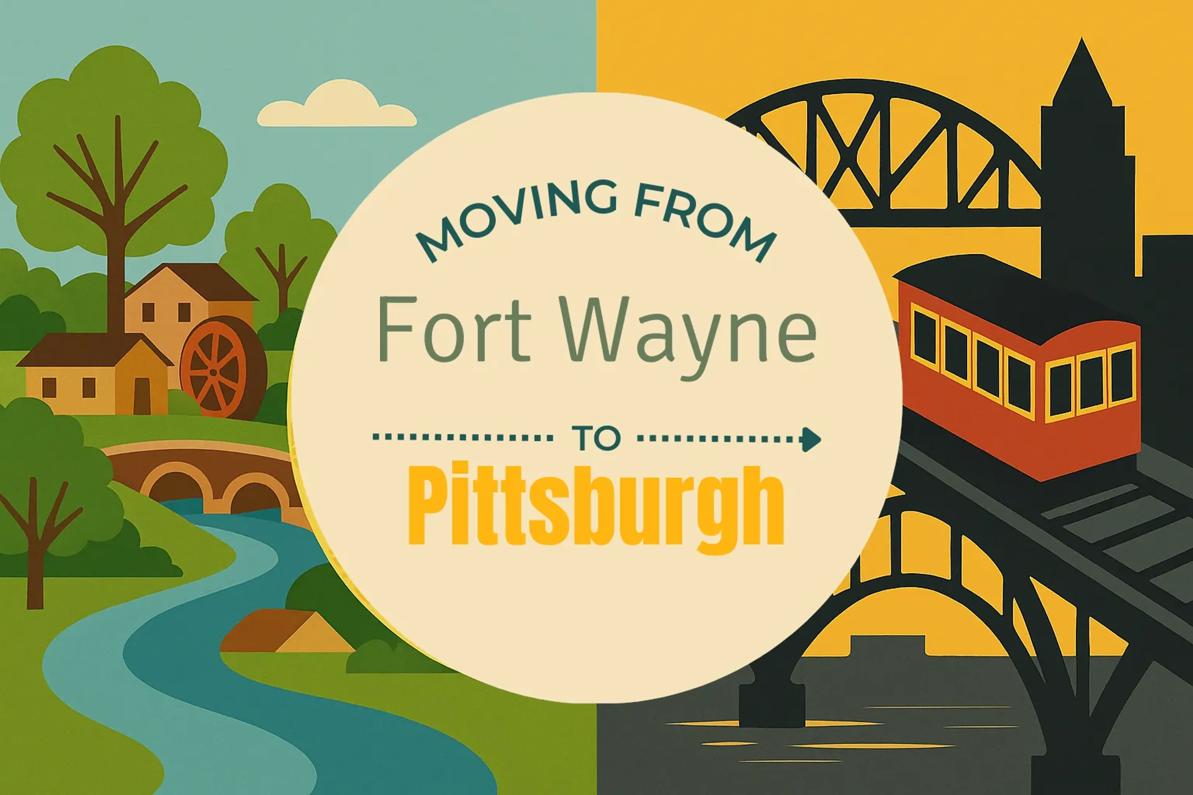 Side-by-side comparison of Fort Wayne to Pittsburgh moving companies
