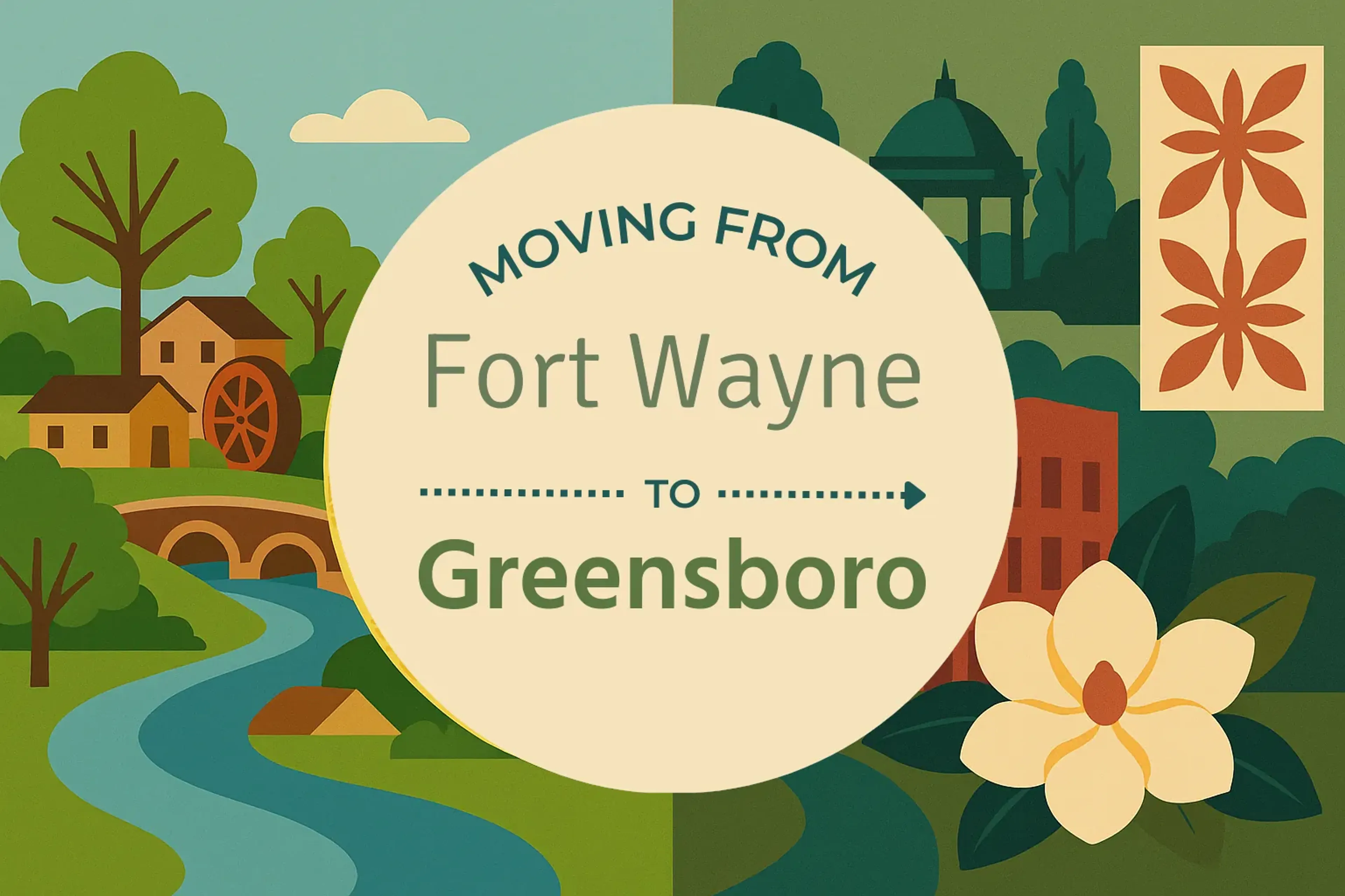 Side-by-side comparison of Fort Wayne to Greensboro moving companies