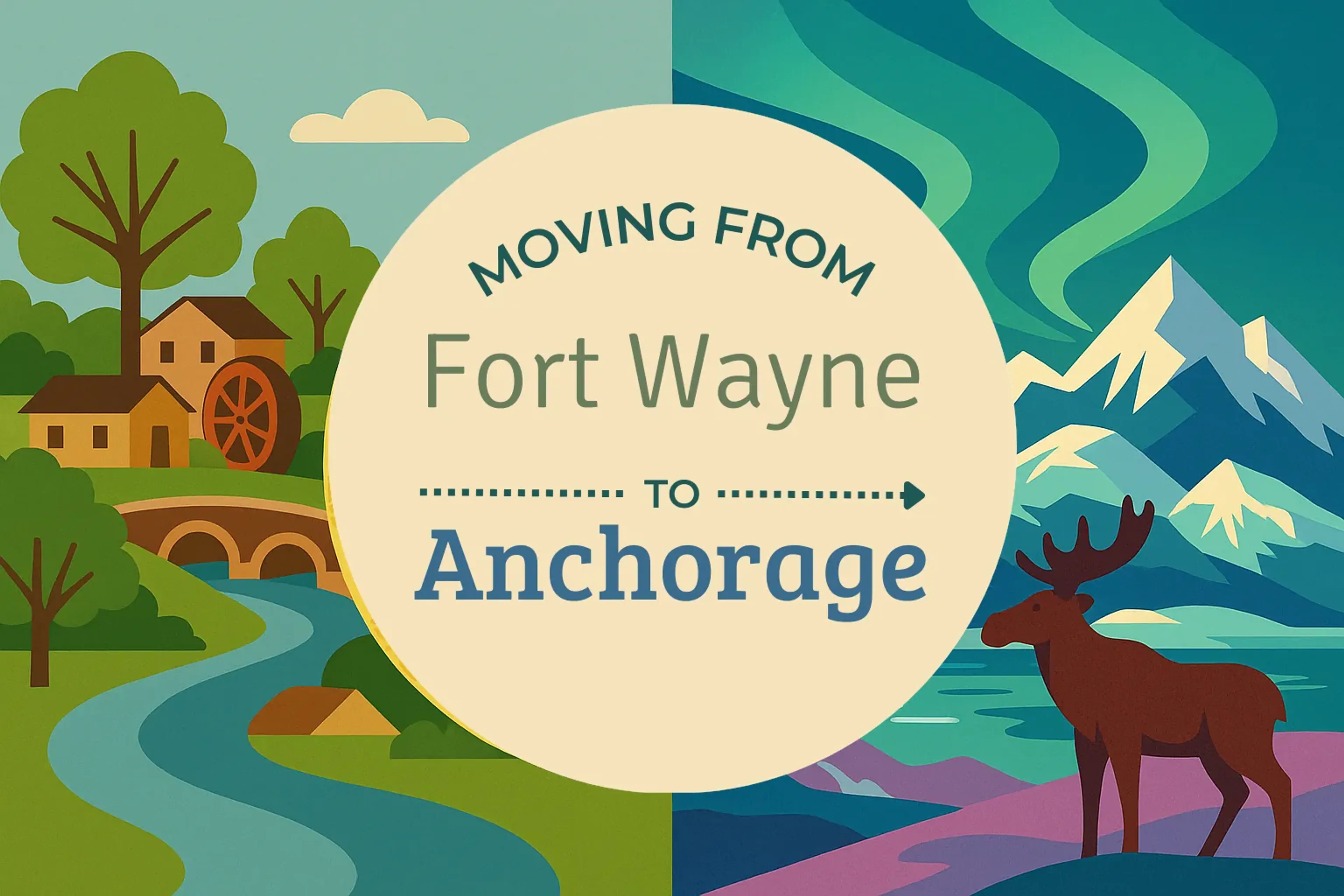 Side-by-side comparison of Fort Wayne to Anchorage moving companies