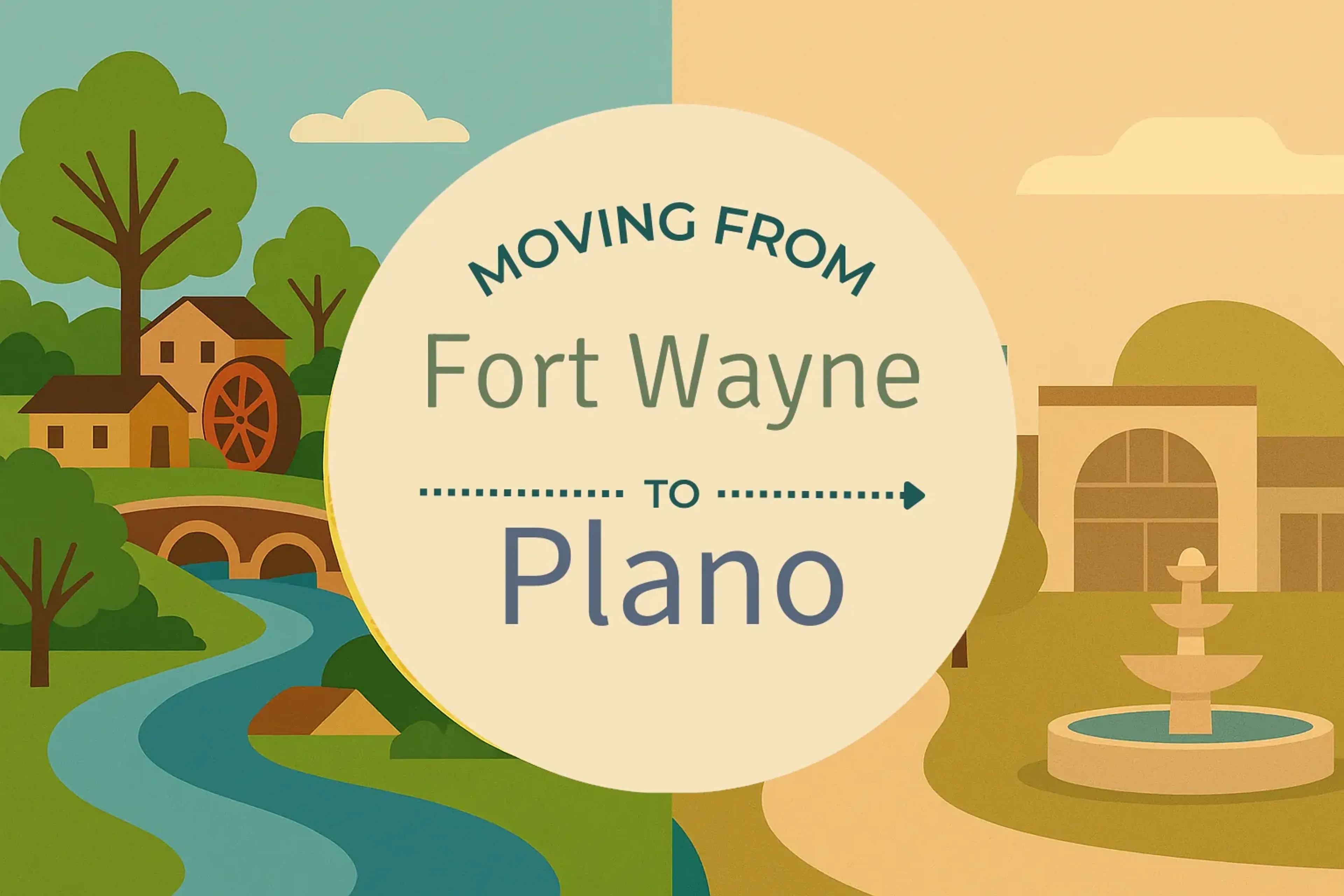 Side-by-side comparison of Fort Wayne to Plano moving companies