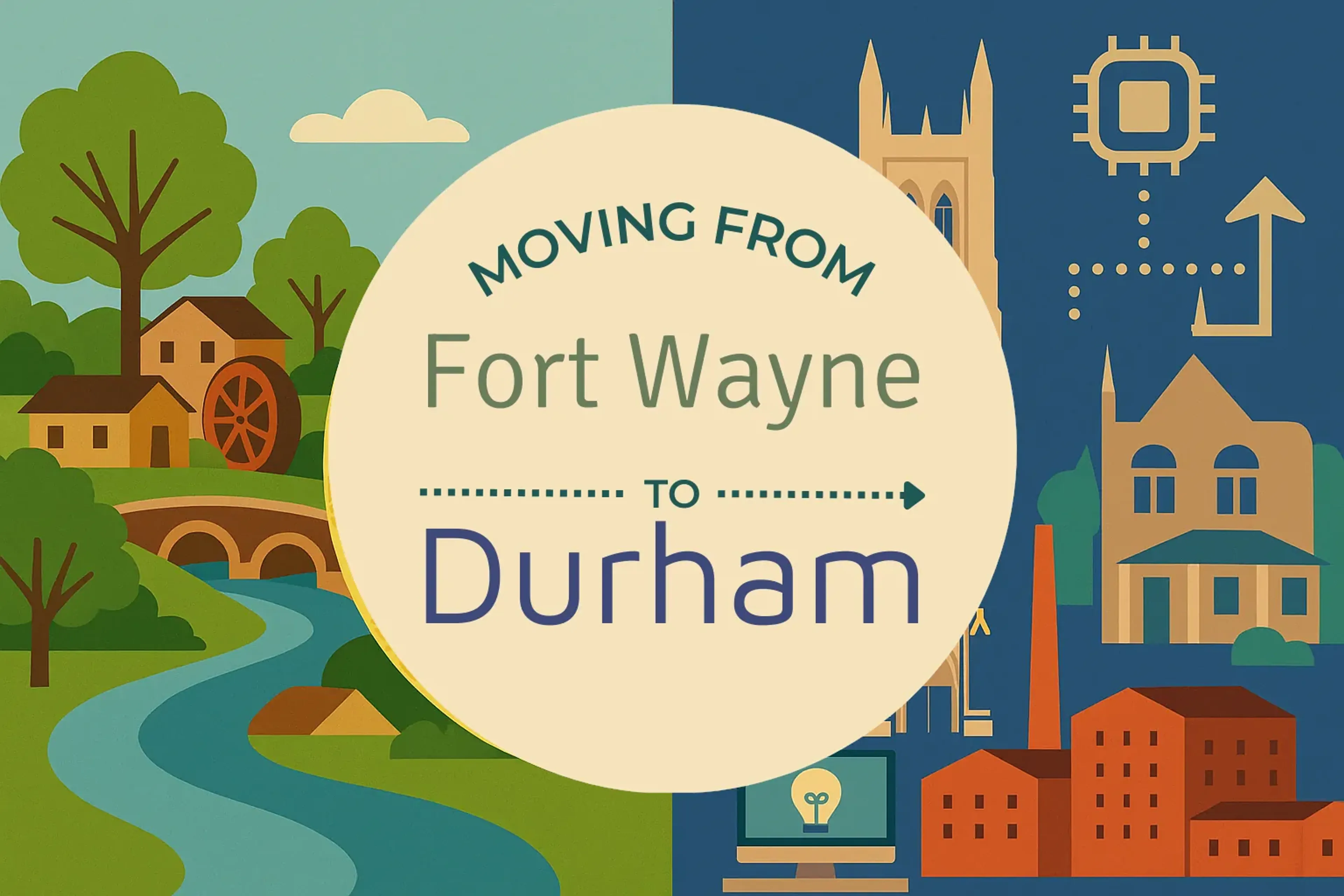 Side-by-side comparison of Fort Wayne to Durham moving companies