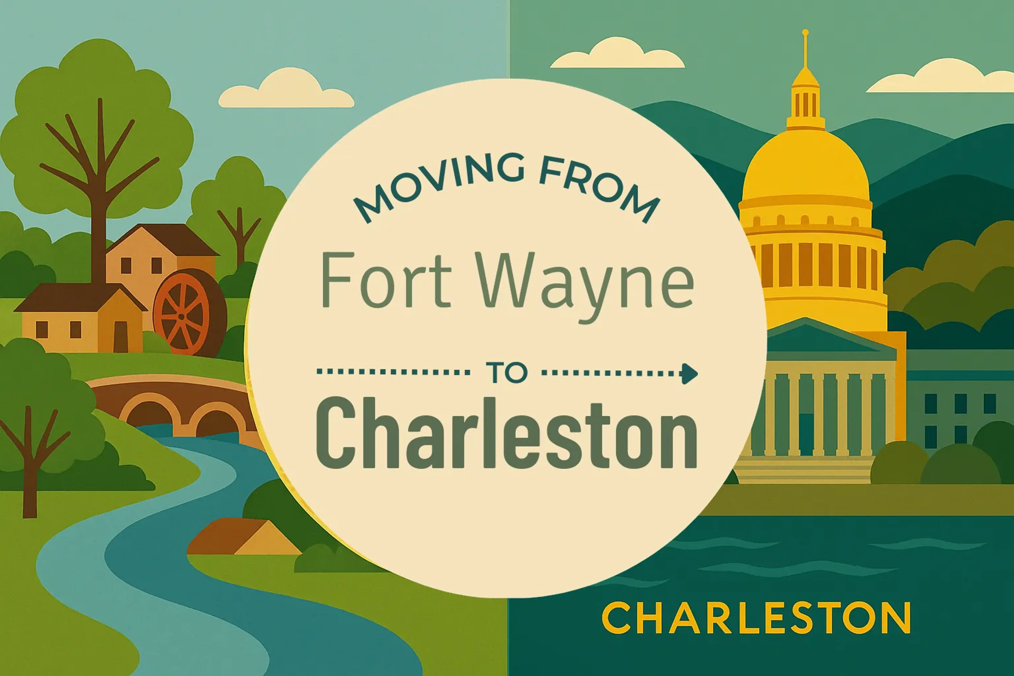Side-by-side comparison of Fort Wayne to Charleston moving companies