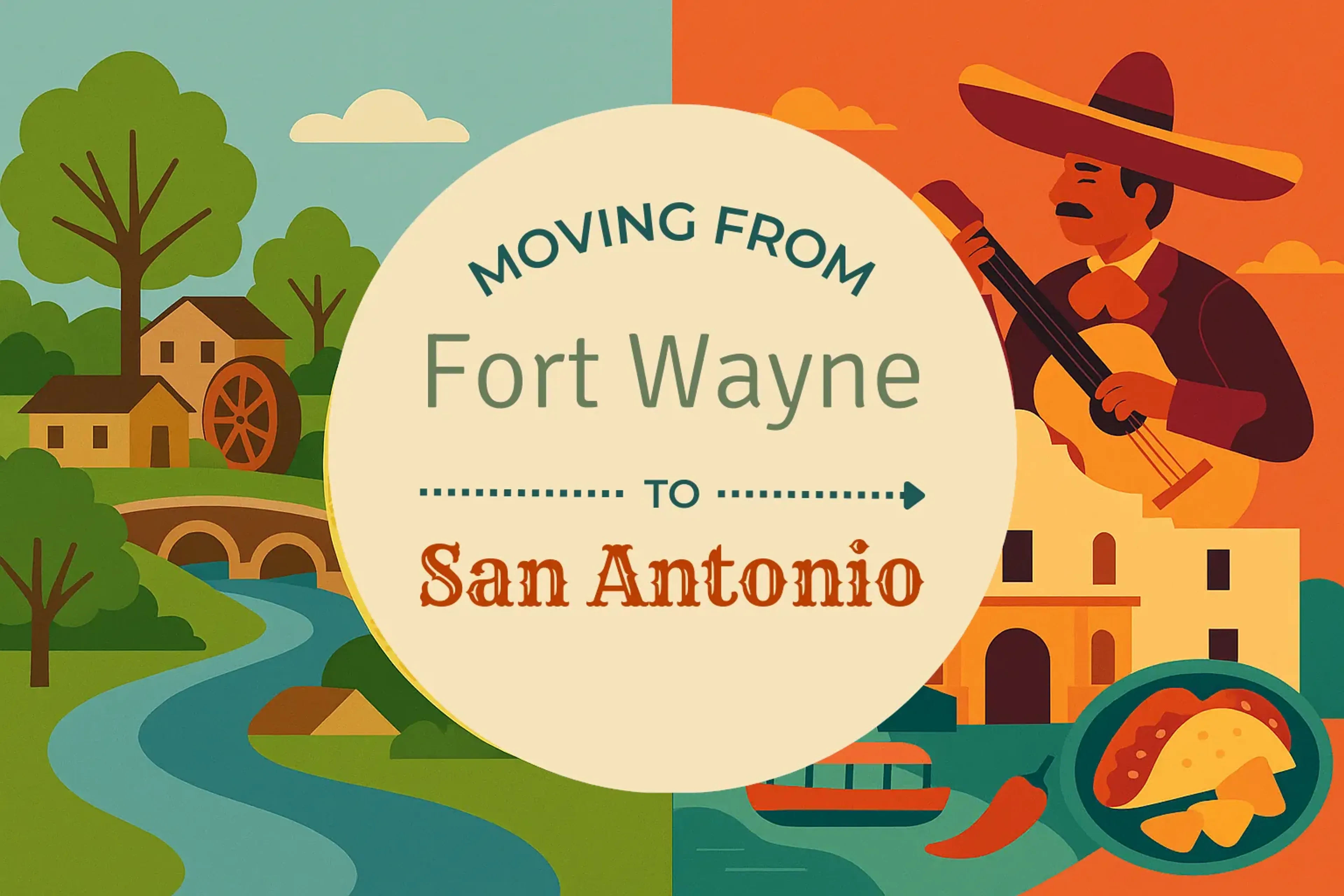 Side-by-side comparison of Fort Wayne to San Antonio moving companies