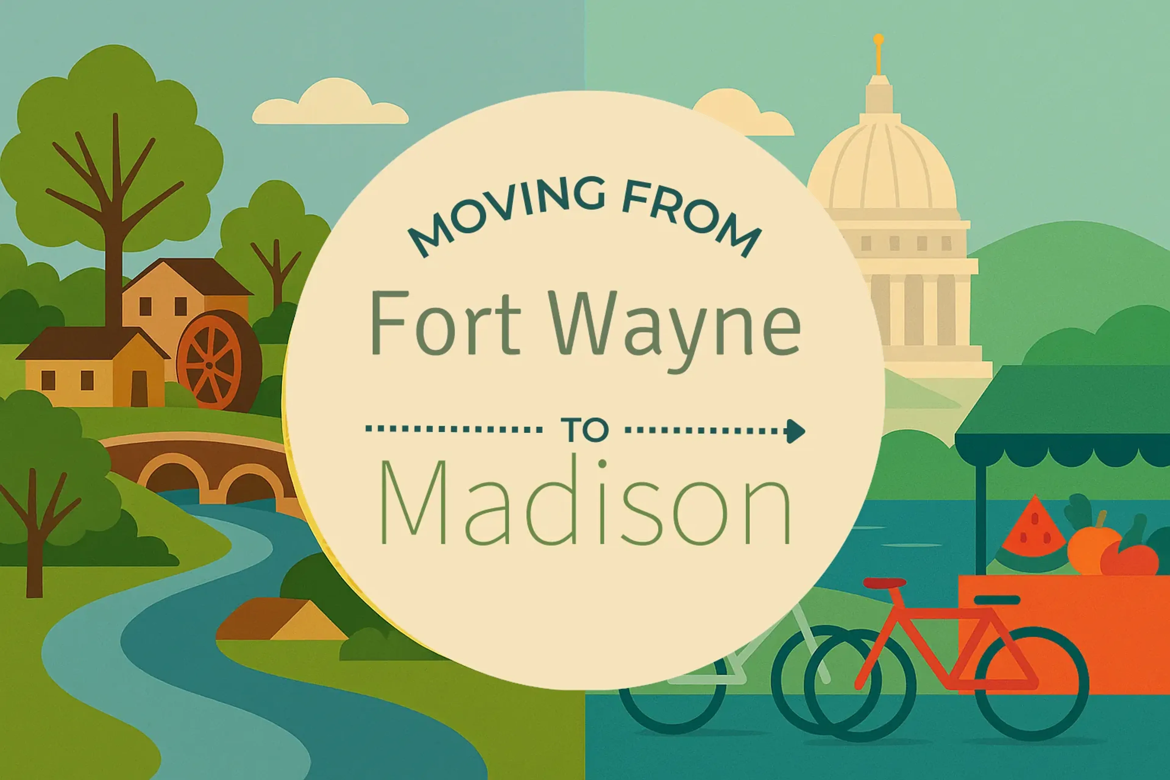 Side-by-side comparison of Fort Wayne to Madison moving companies