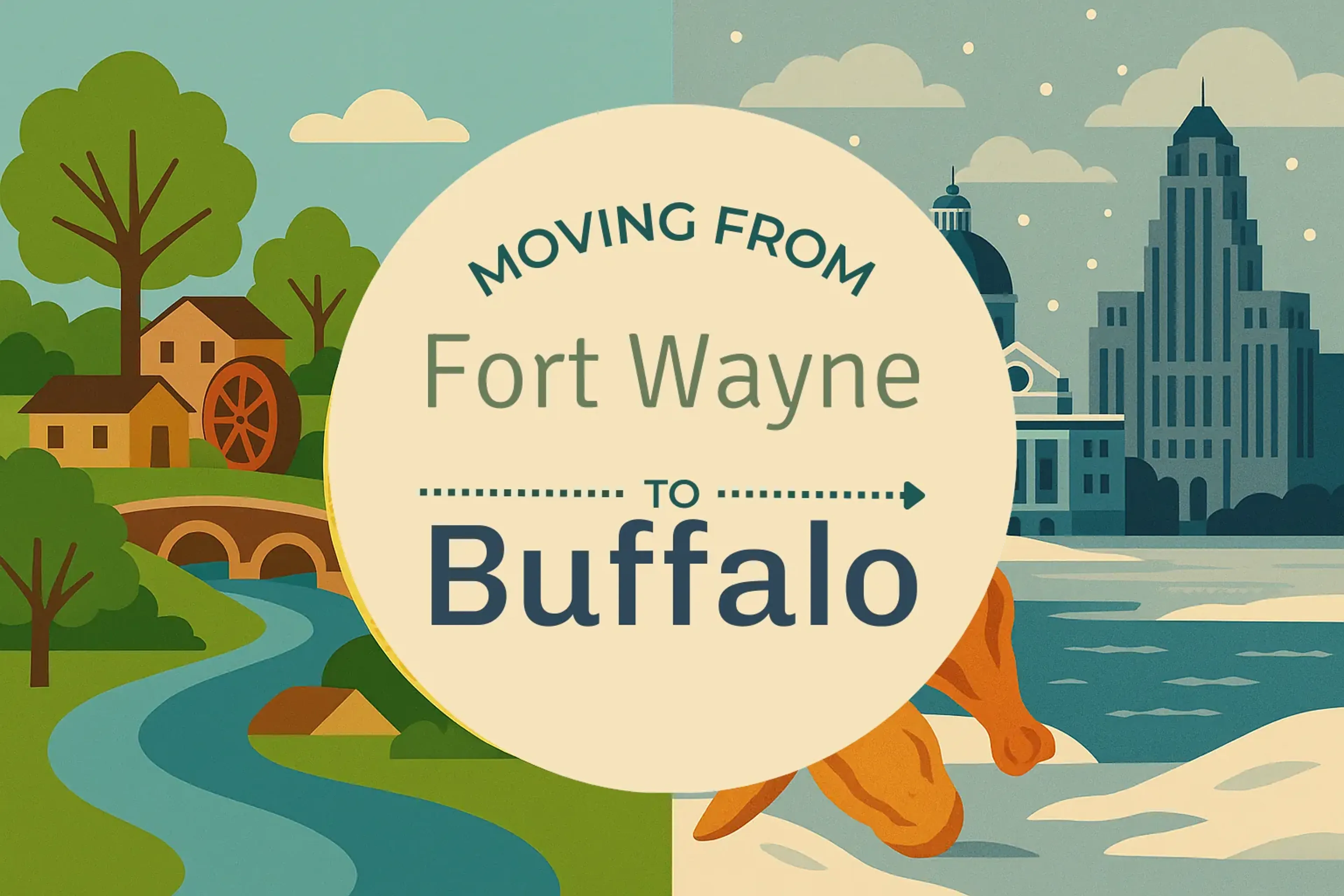 Side-by-side comparison of Fort Wayne to Buffalo moving companies
